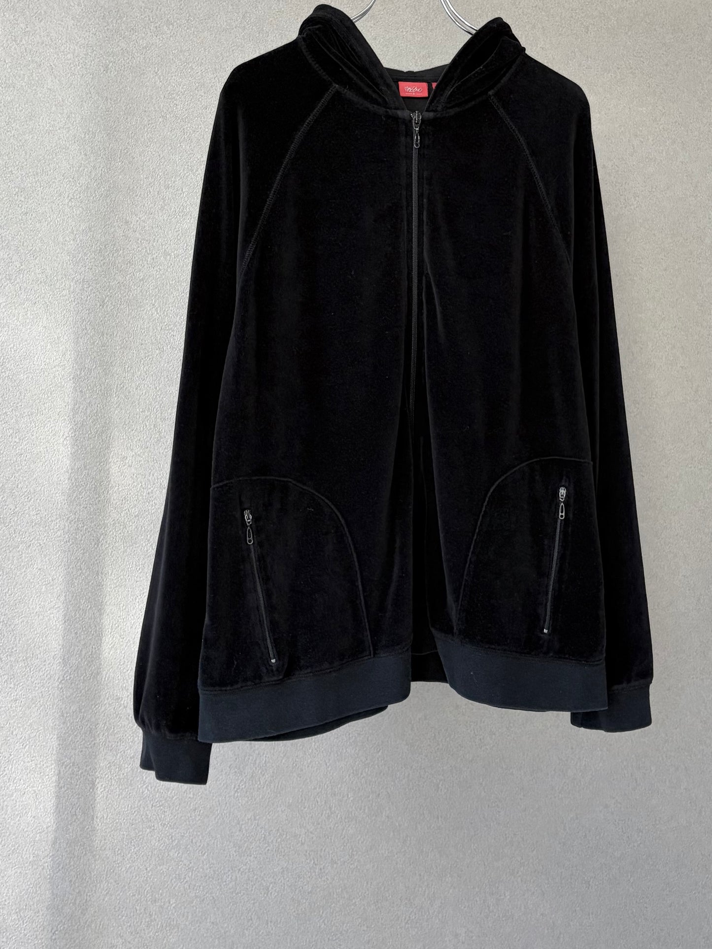 00's mossimo velours hoodie