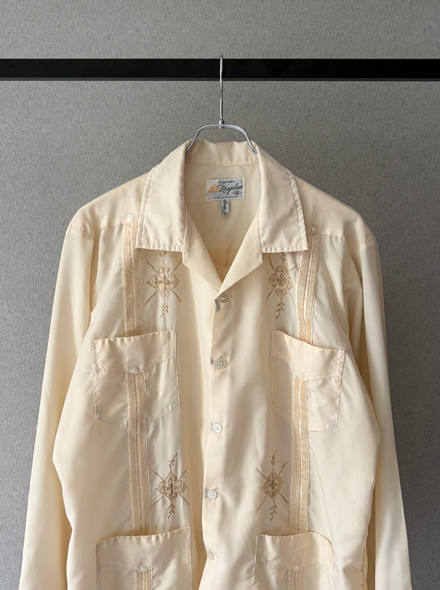 80's Mayalan L/S guayabera shirt