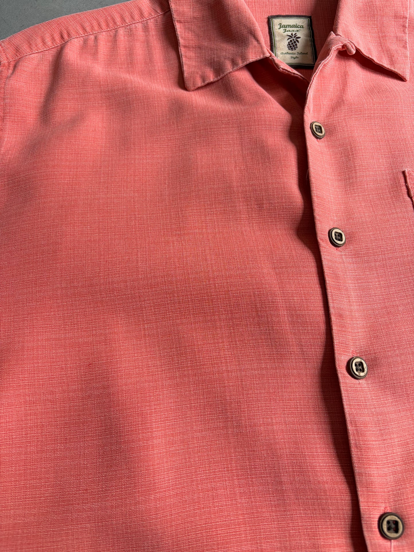 00's Jamaica Jaxx silk open collar shirt