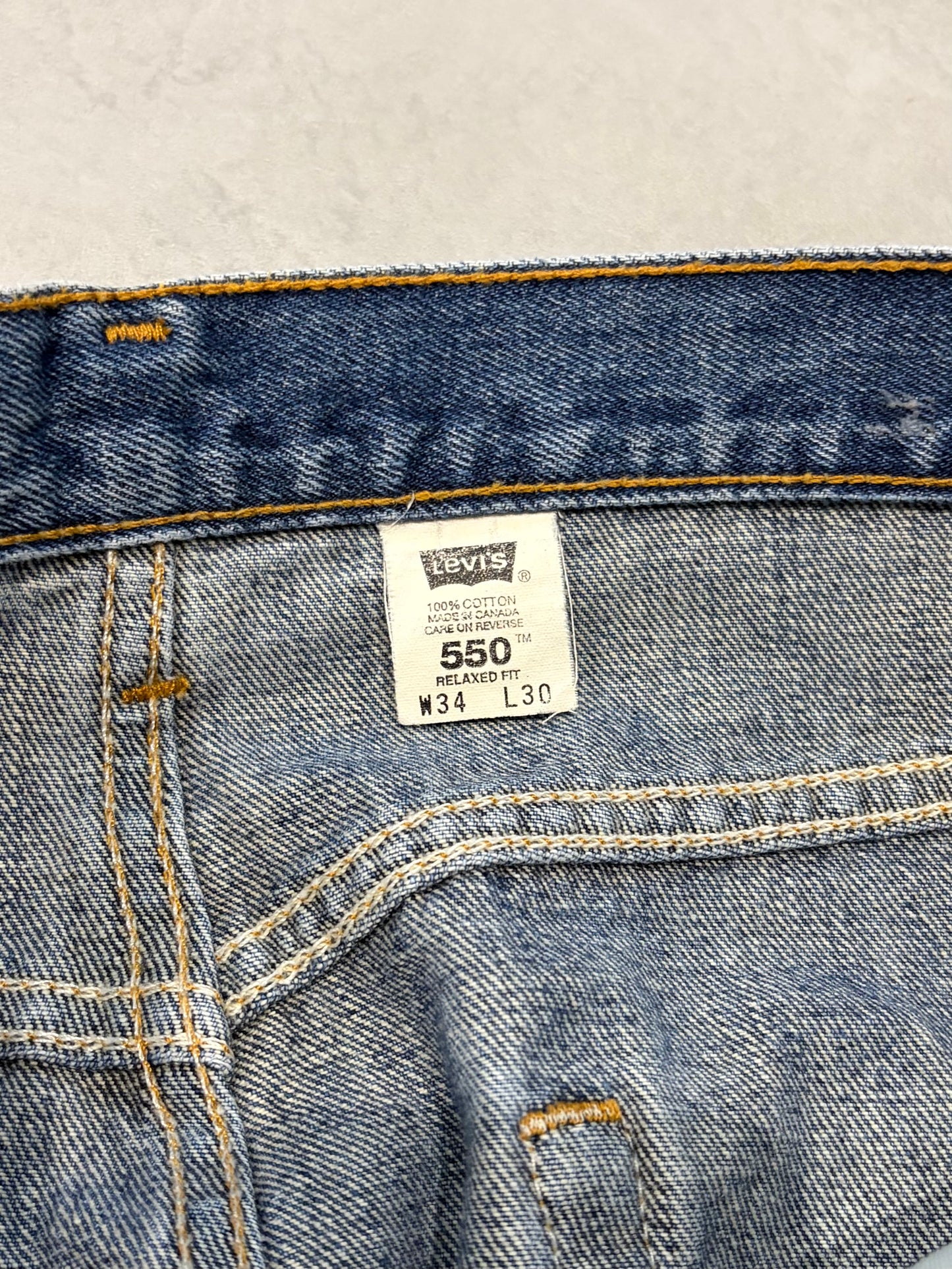 90's Levi's 550 denim pants "Made in CANADA"