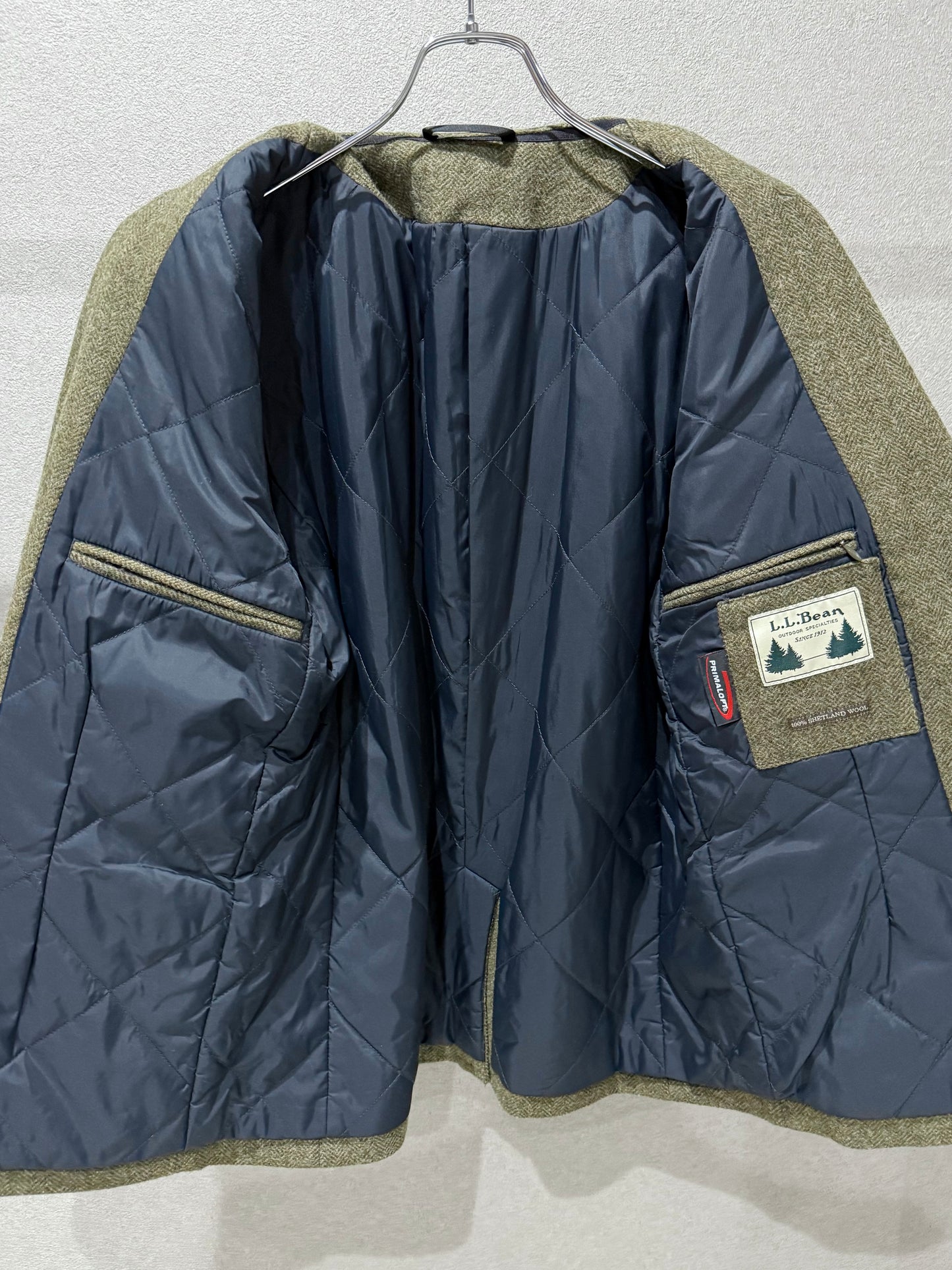 00's L.L.Bean insulation tweed jacket