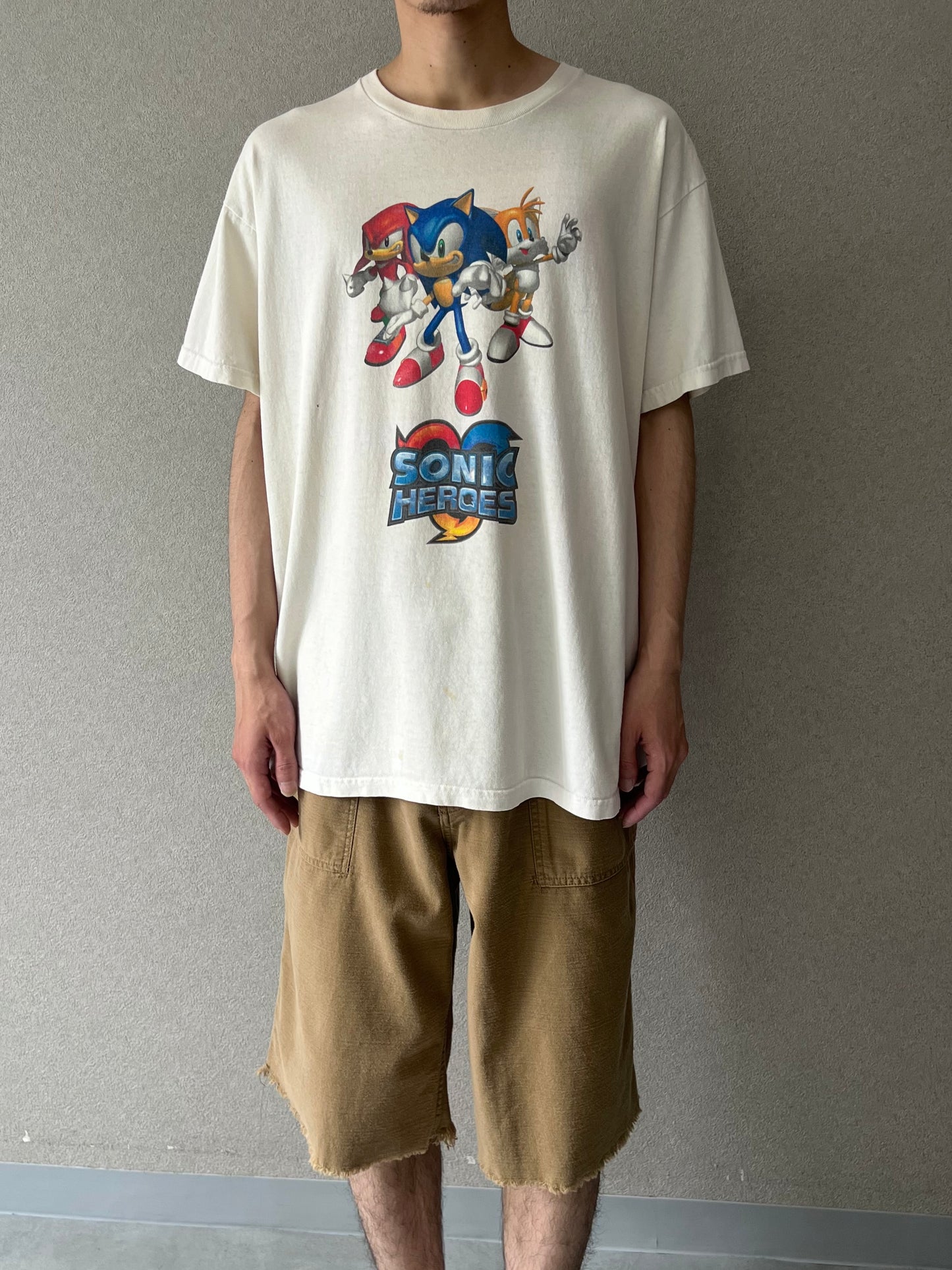 00's SONIC HEROES print t-shirt