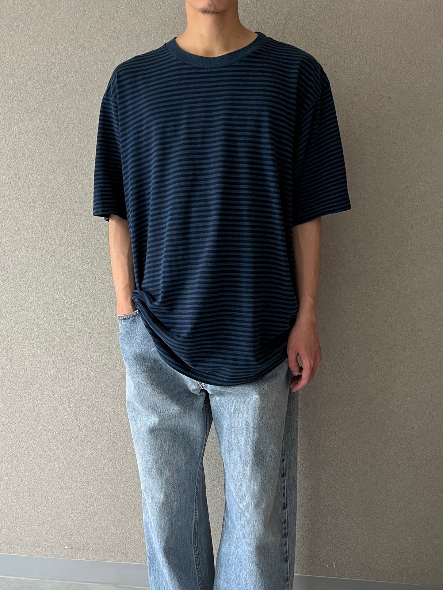 90's〜 puritan border t-shirt