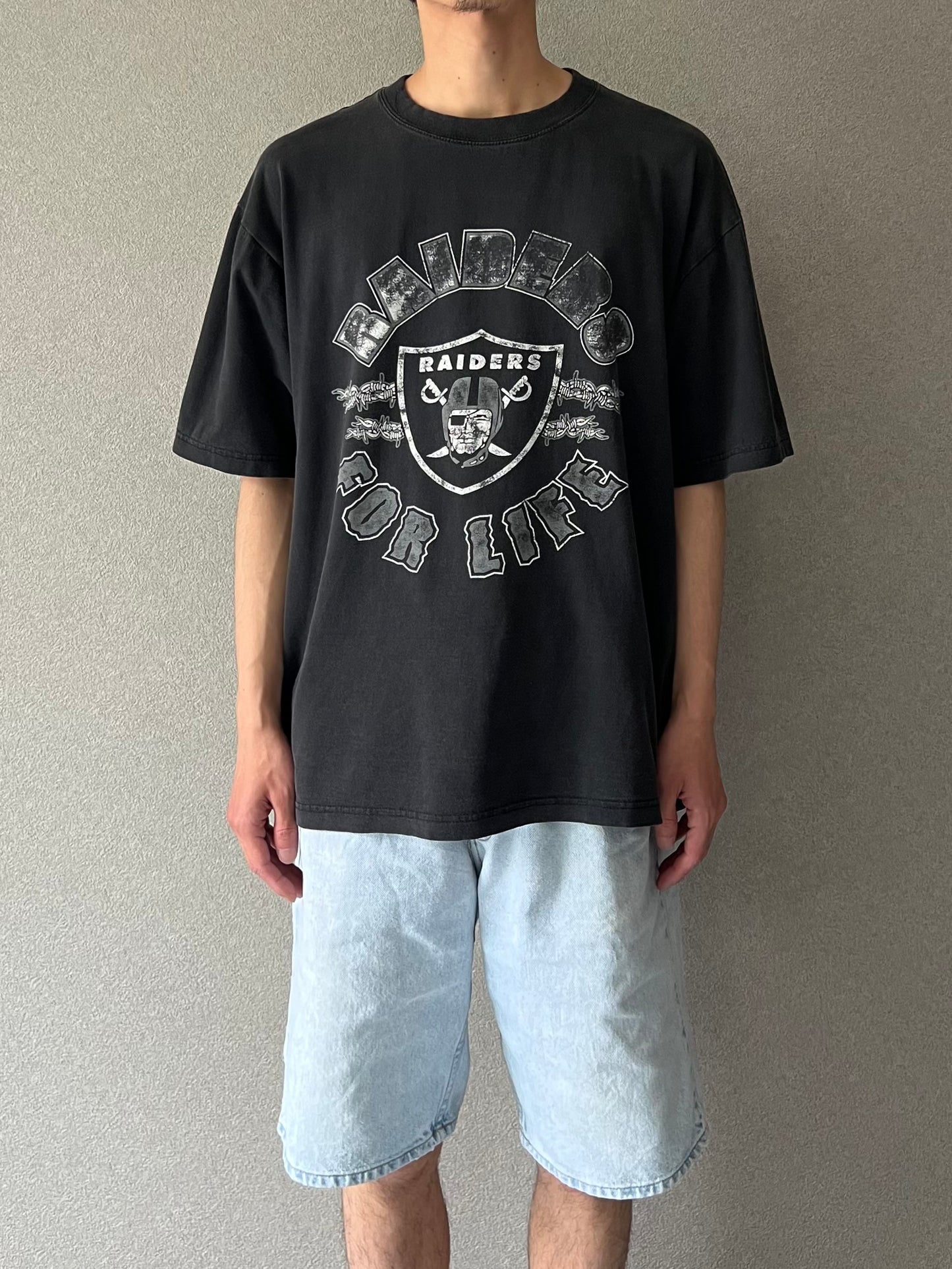 90's NFL RAIDERS print t-shirt