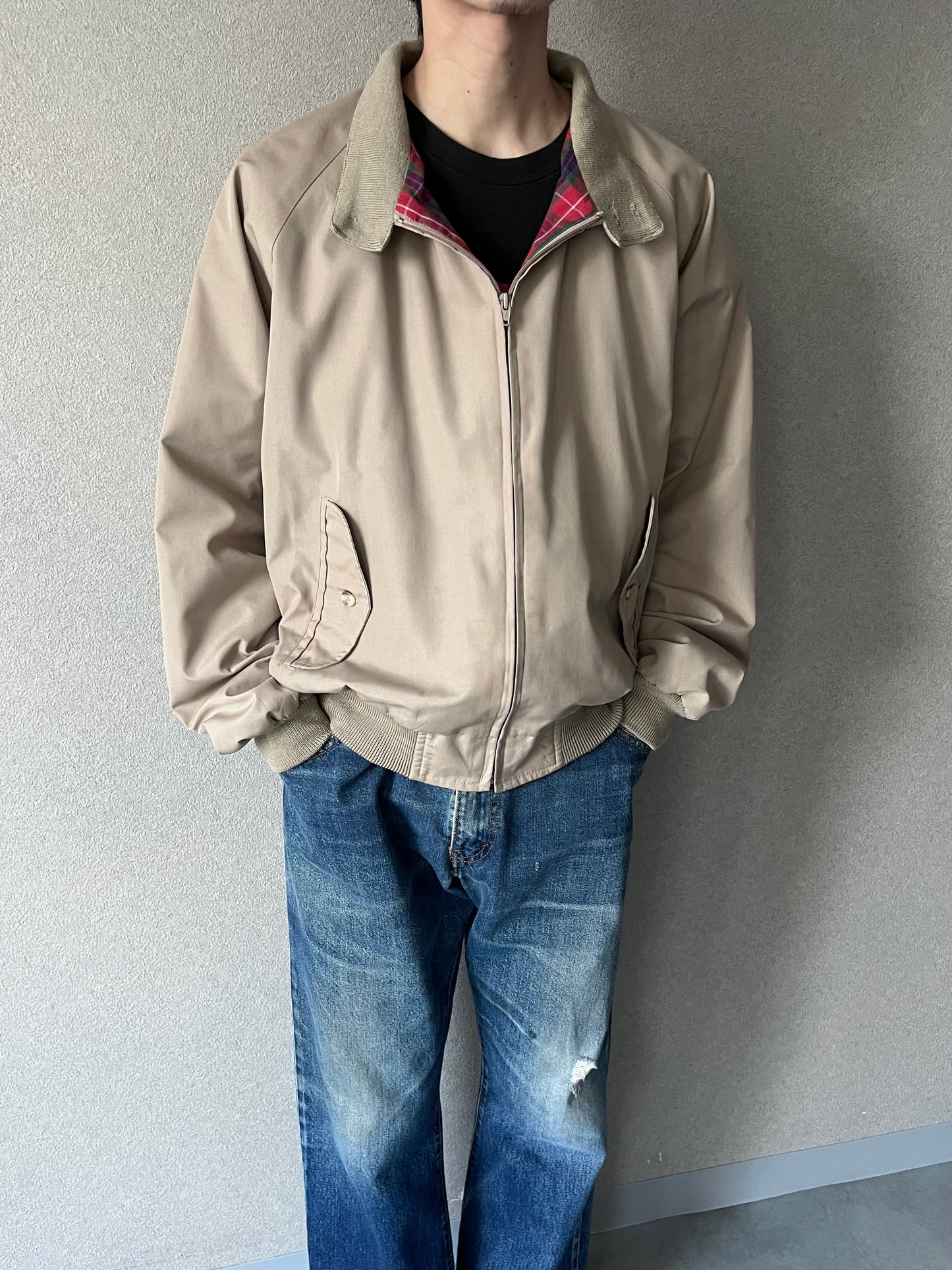 80's〜 LANDS'END harrington jacket