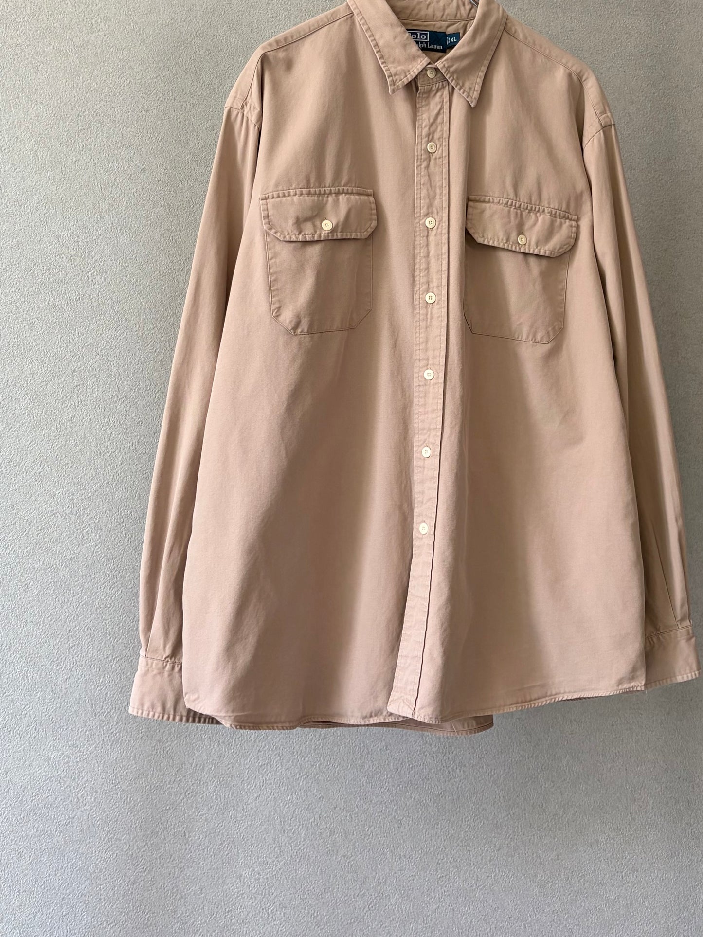 90's Polo Ralph Lauren silk x cotton work shirt