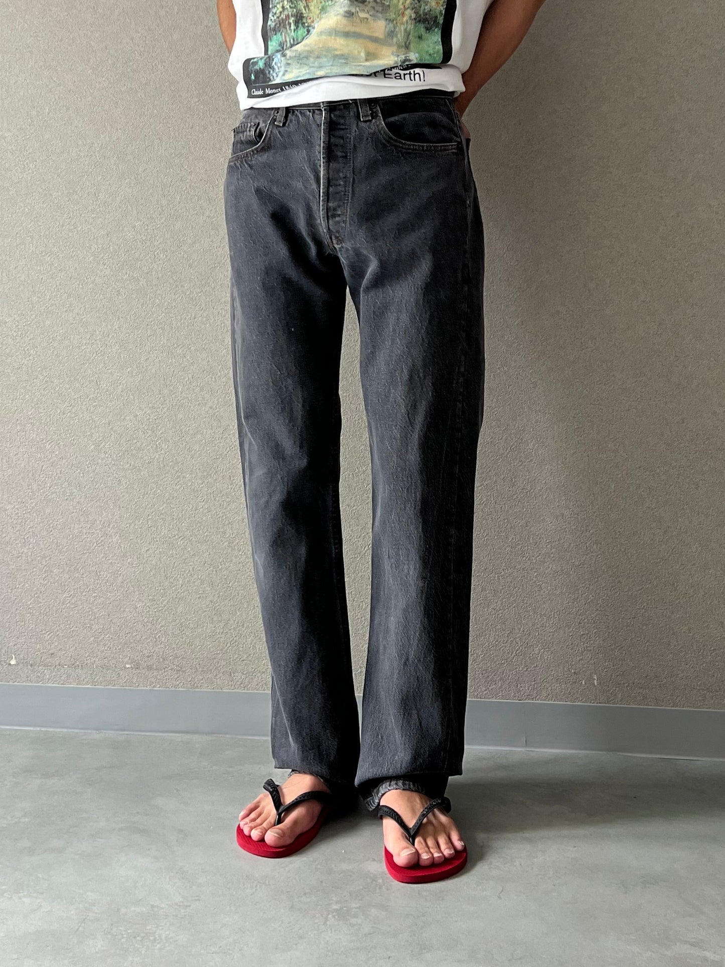 80's Levi's 501 denim pants "Yarn dyed"