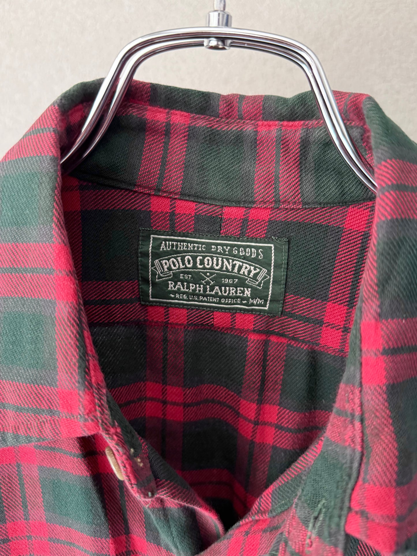 80's〜 POLO COUNTRY flannel shirt