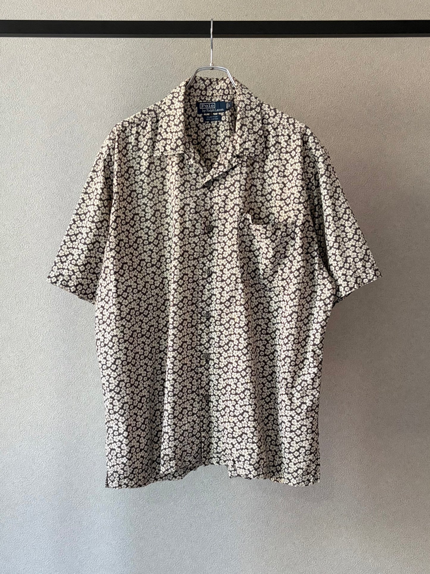 90's Polo Ralph Lauren open collar shirt "CLAYTON"