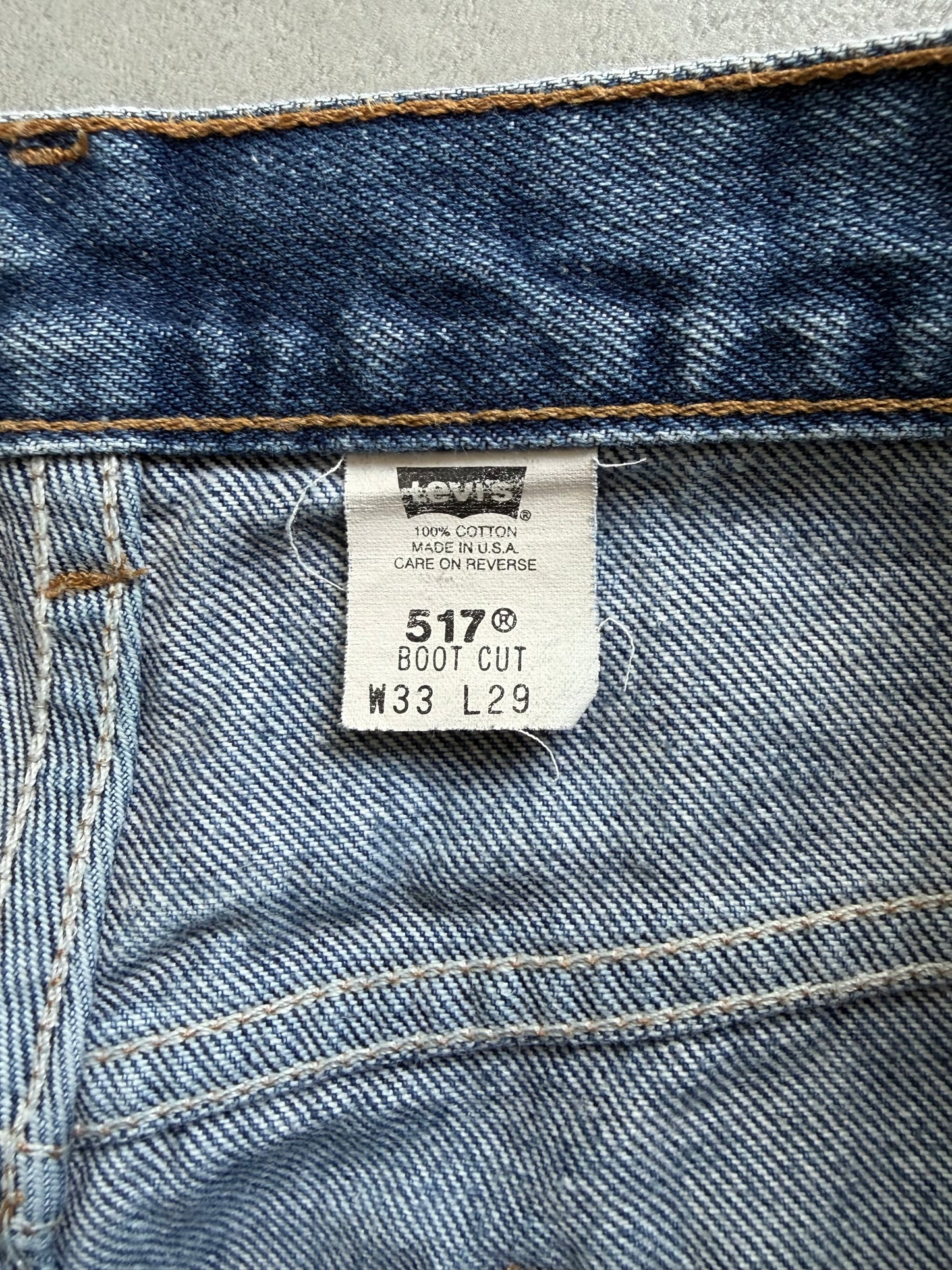 90's Levi's 517 denim pants "Made in USA"