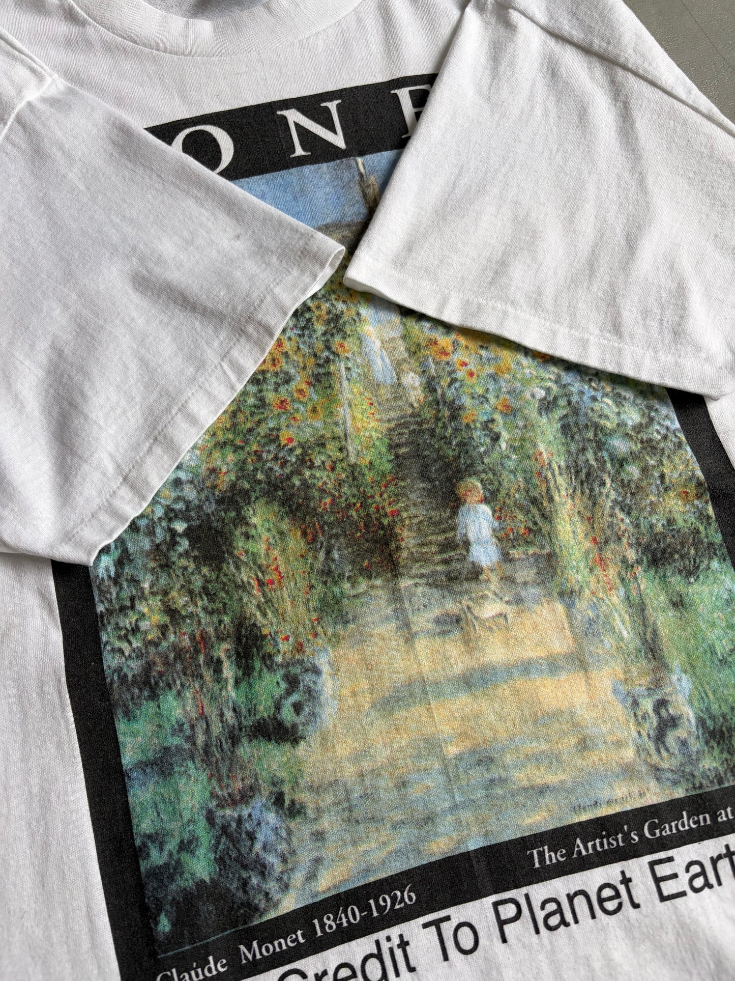 90's〜 CLAUDE MONET art t-shirt