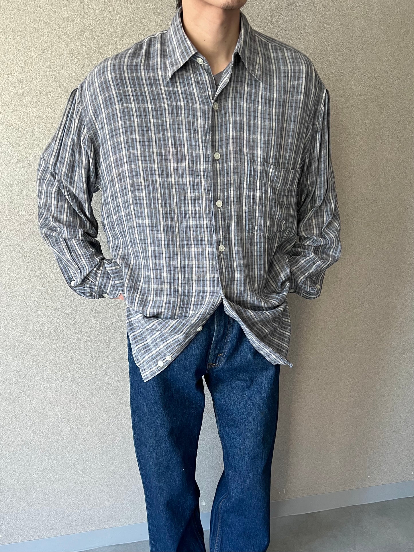 90's PERRY ELLIS rayon shirt