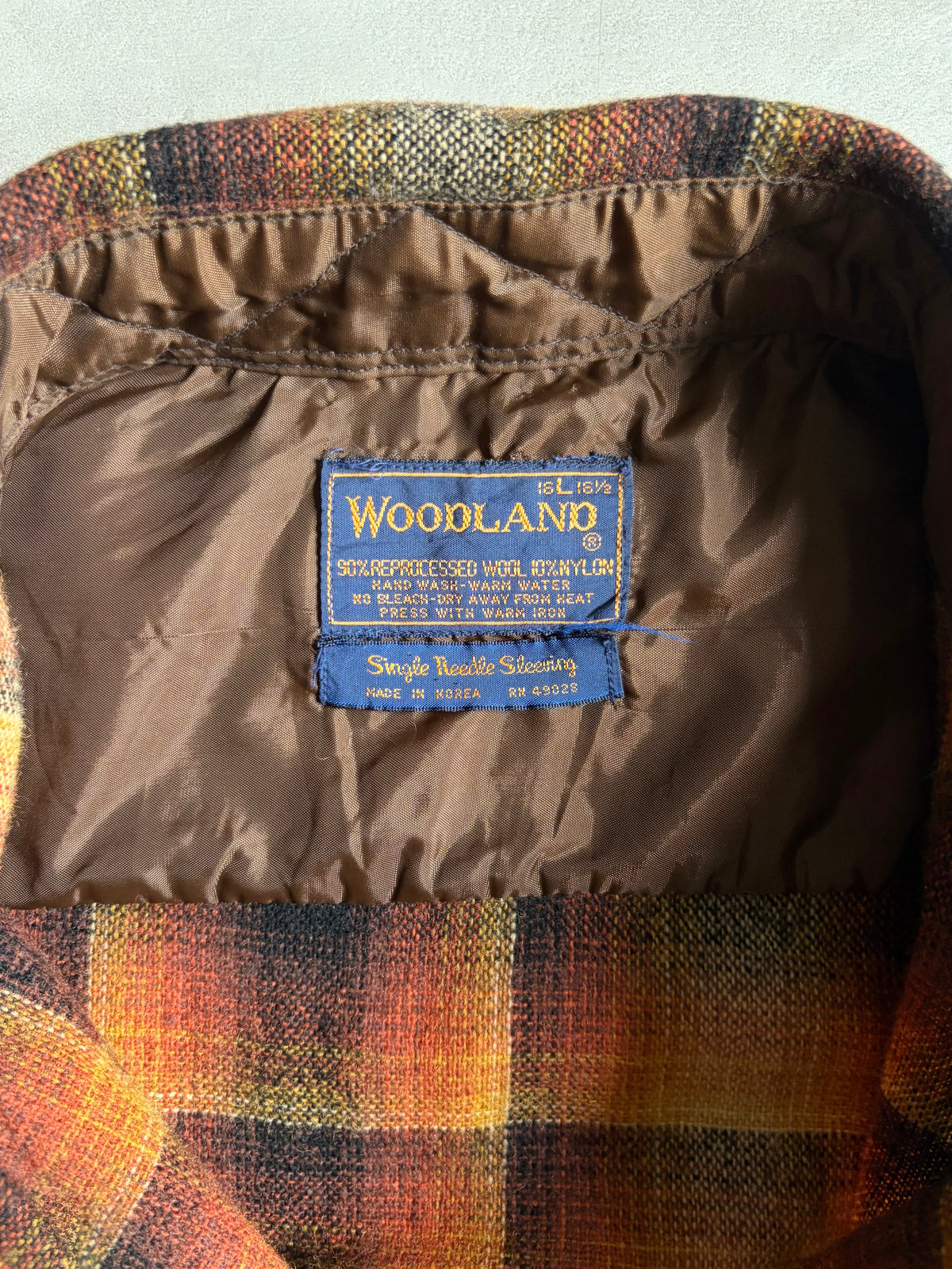 70's WOODLAND wool shirt
