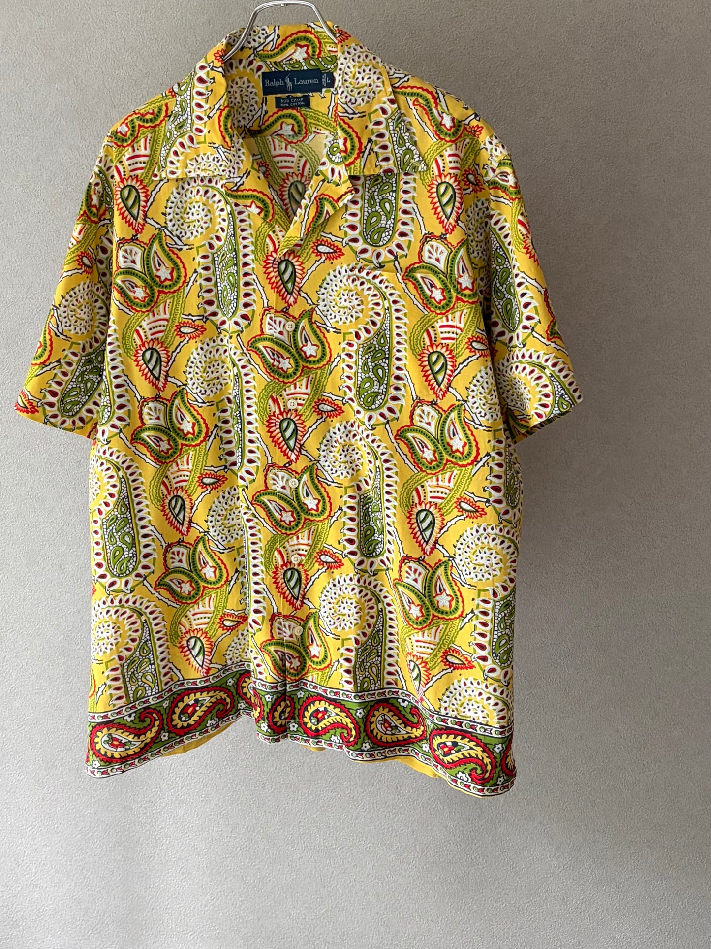 90's Polo Ralph Lauren open collar shirt "BOB CAMP"