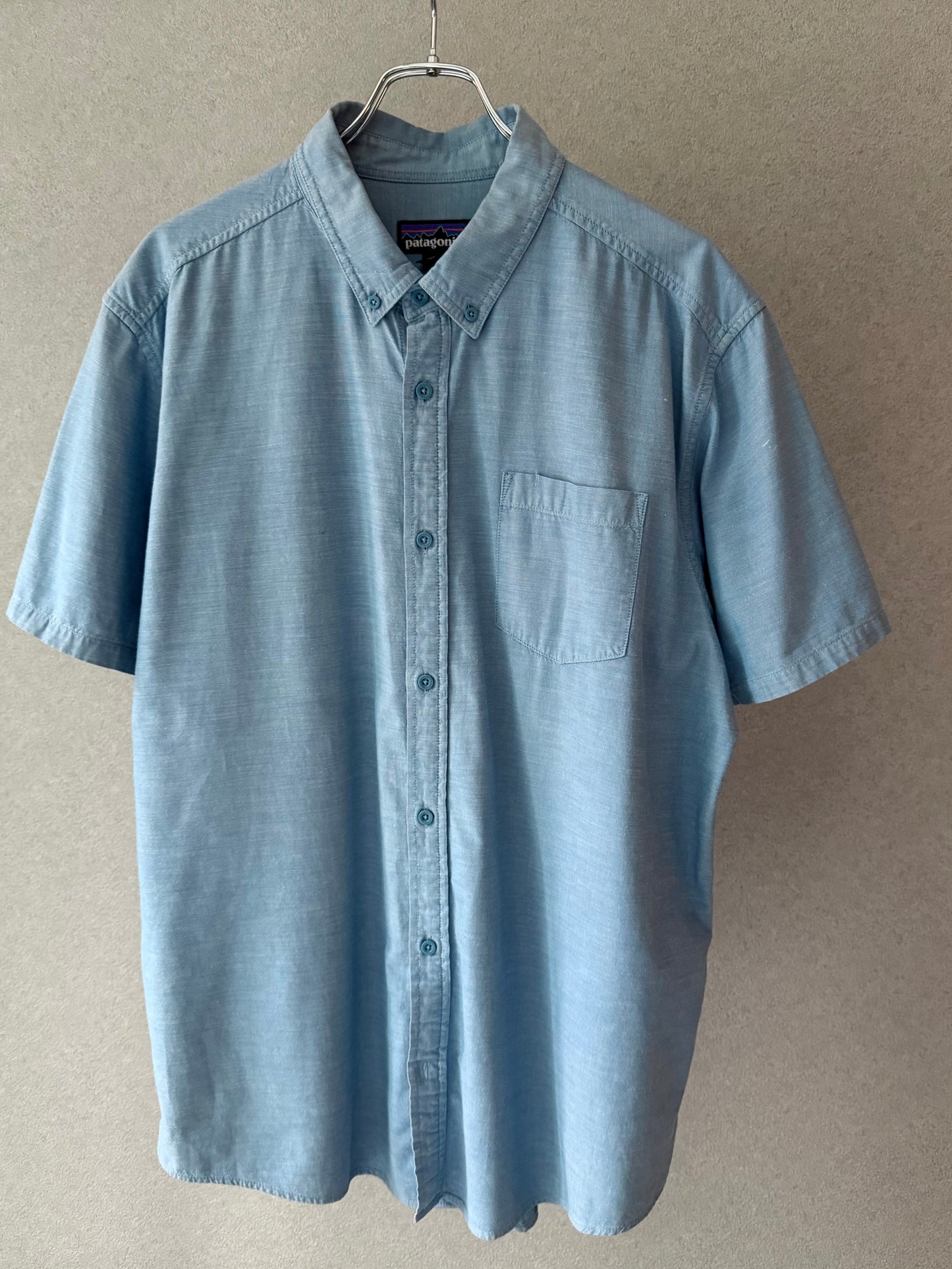 00's patagonia S/S chambray shirt
