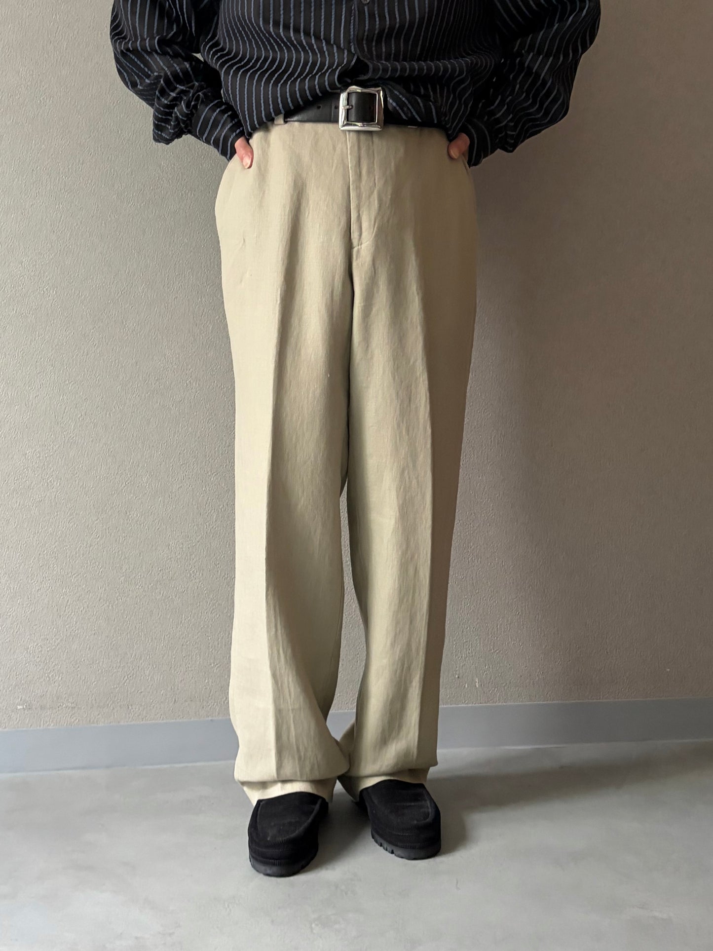 00's Calvin Klein linen slacks