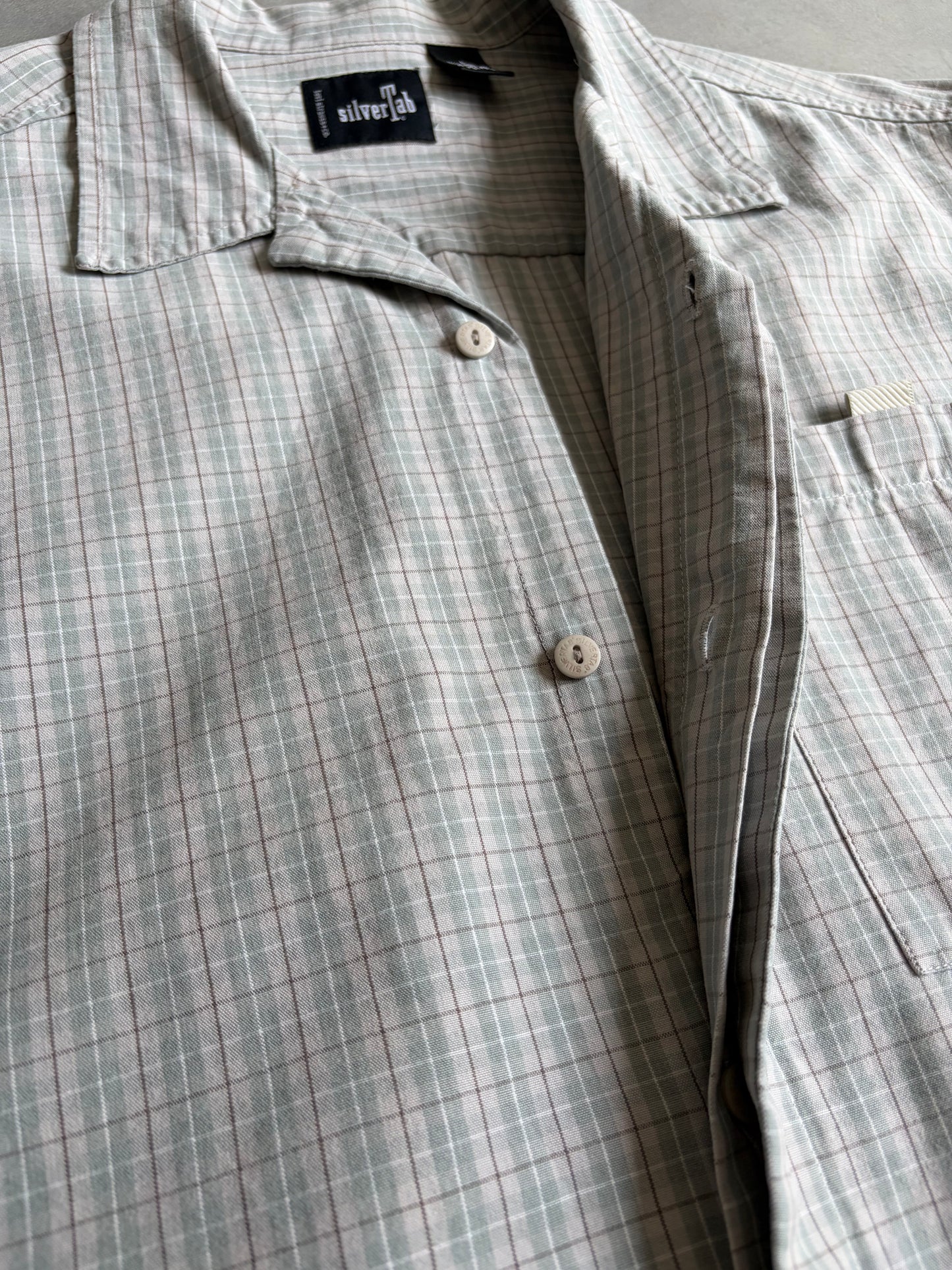 00's Levi's silverTab open collar shirt