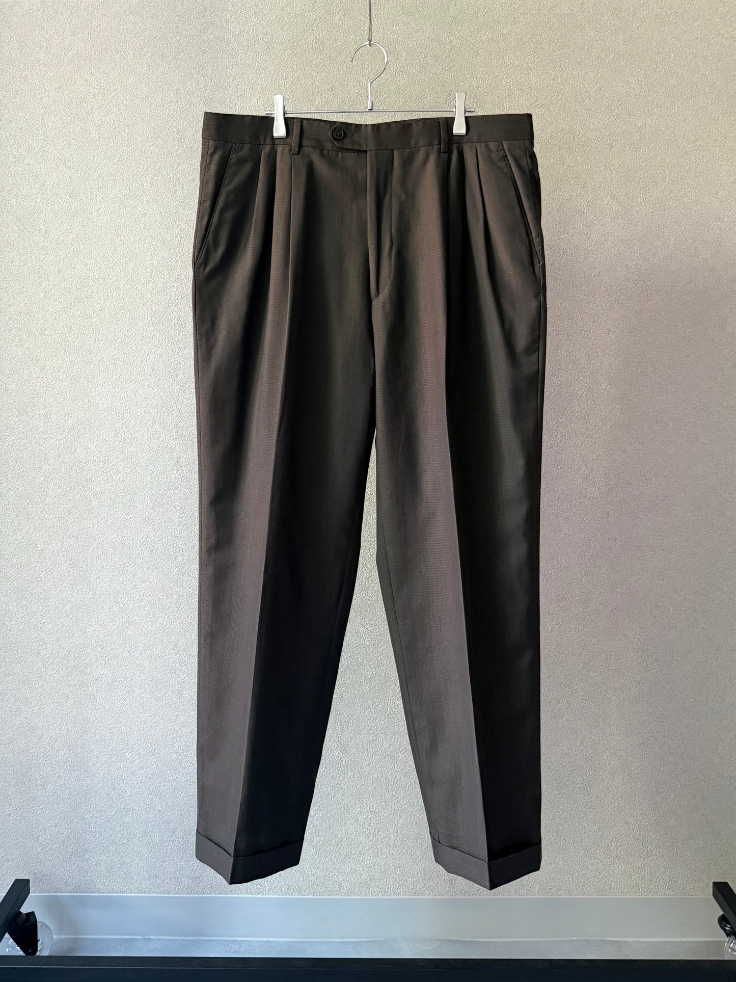 00's PRONT UOMO wool slacks "Made in ITALY"