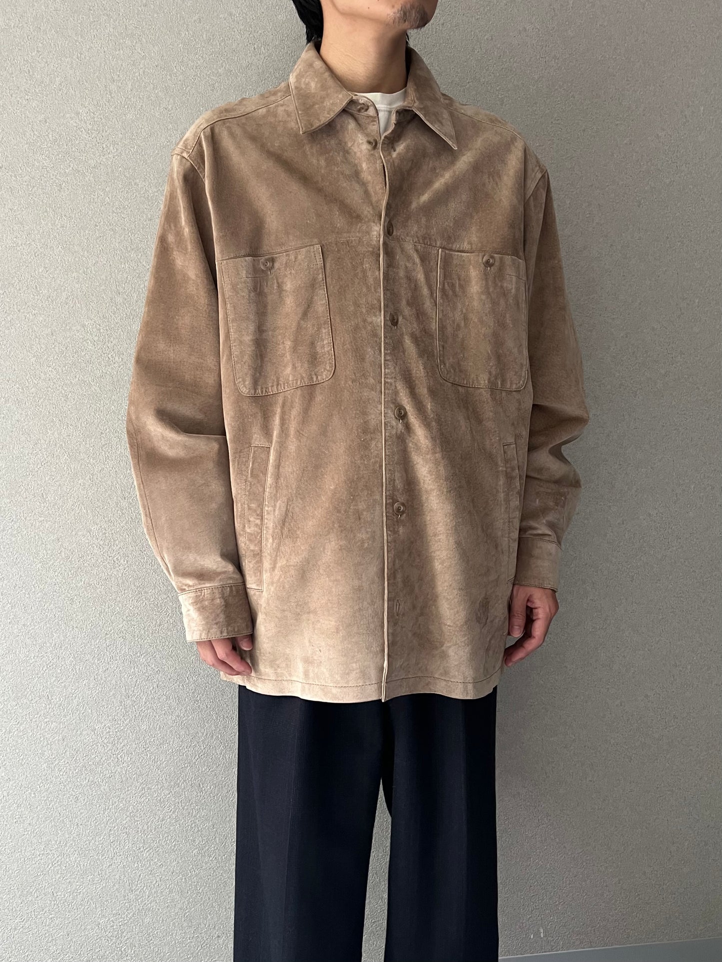 90's PERRY ELLIS leather jacket