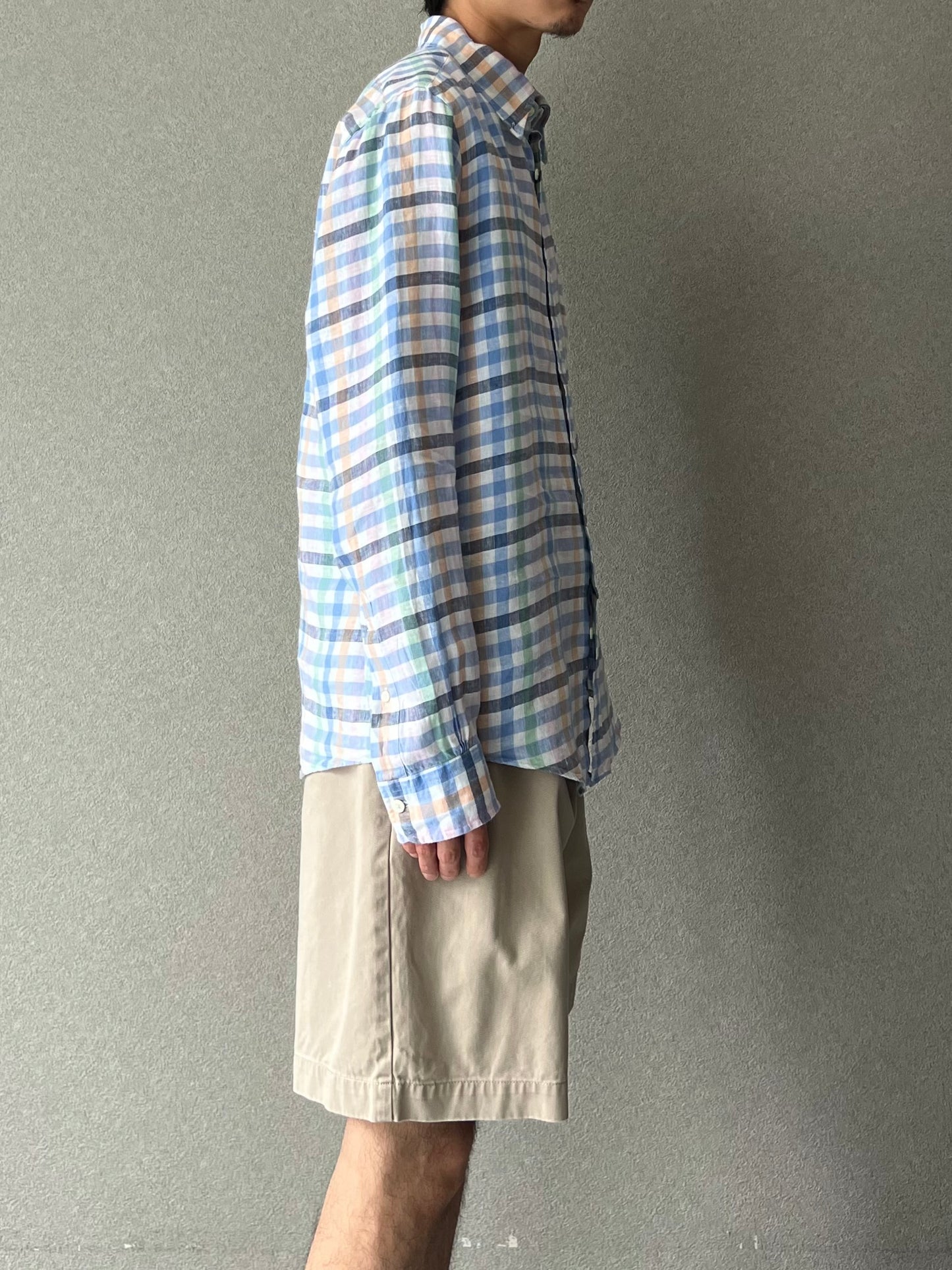 00's Brooks Brothers linen BD shirt