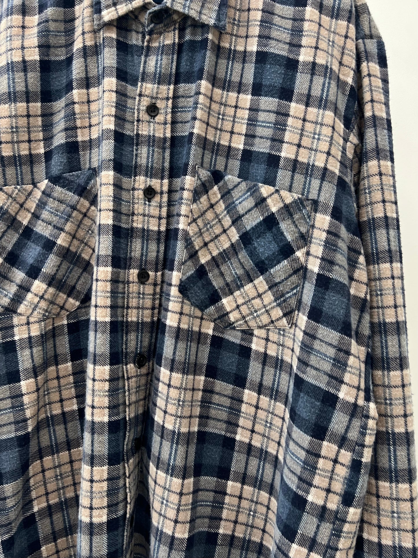80's SAUGATUCK print flannel shirt
