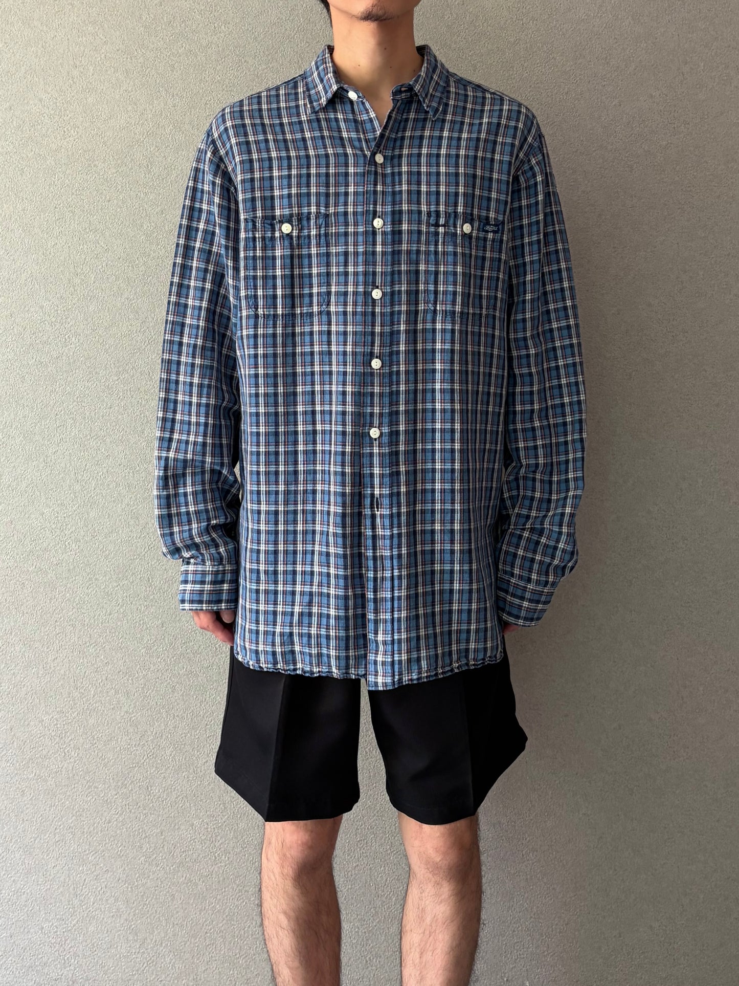 00's Polo Ralph Lauren linen work shirt