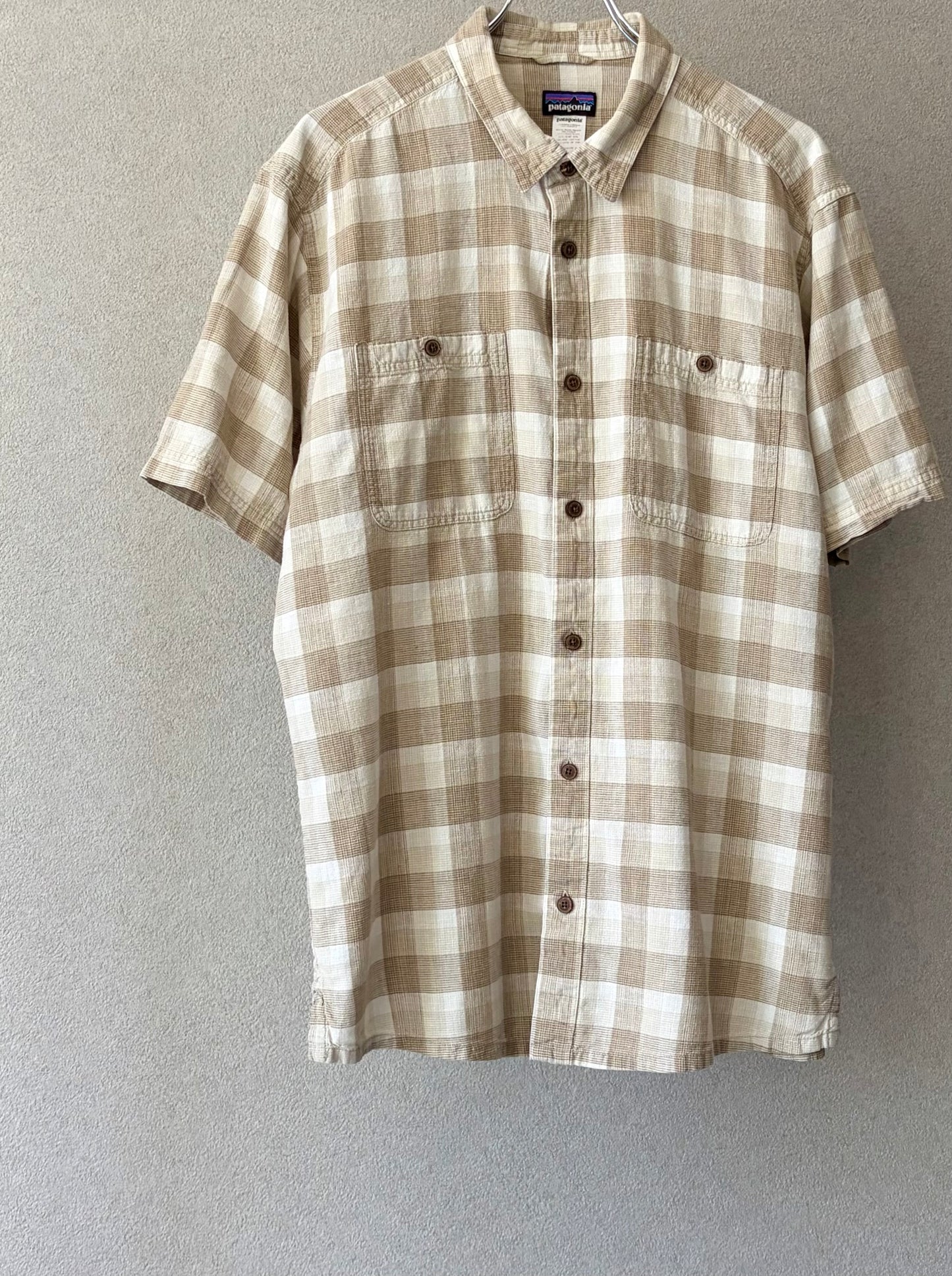 00's patagonia hemp x cotton shirt