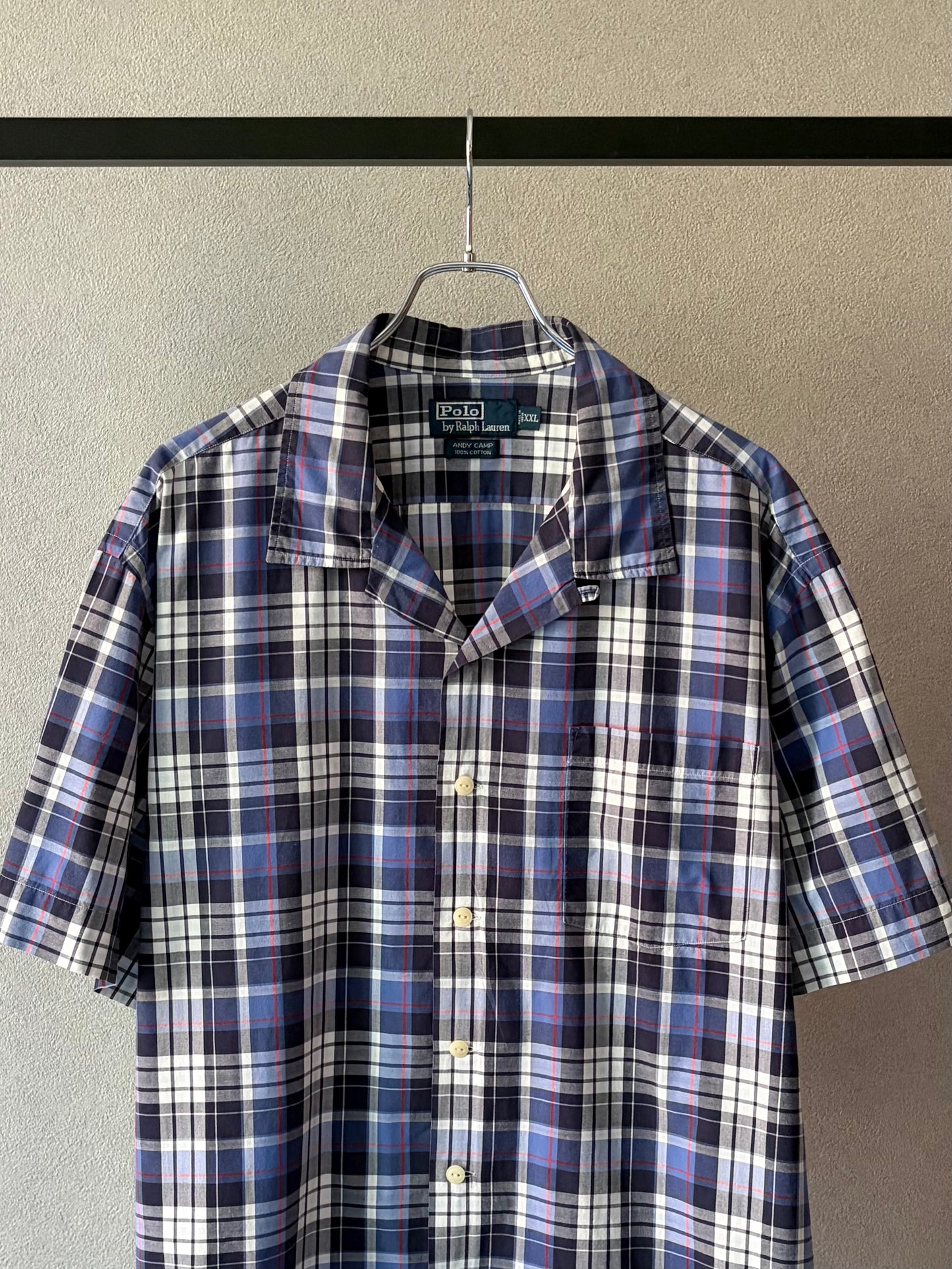 90's Polo Ralph Lauren open collar shirt "ANDY CAMP"