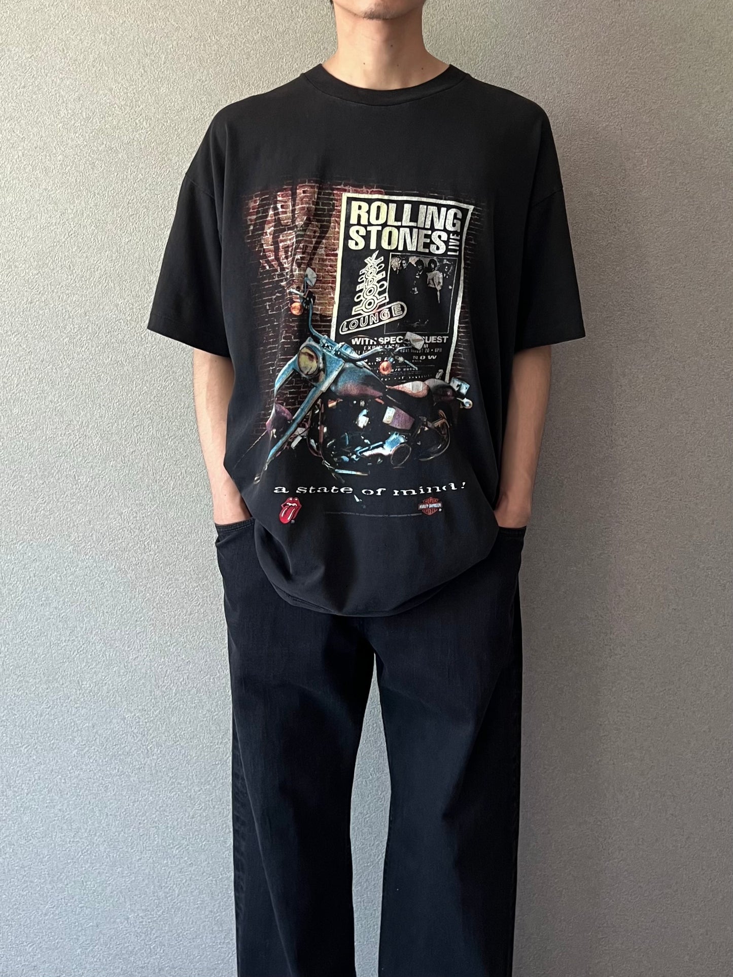 90's The Rolling Stones × Harley-Davidson t-shirt "Made in USA"