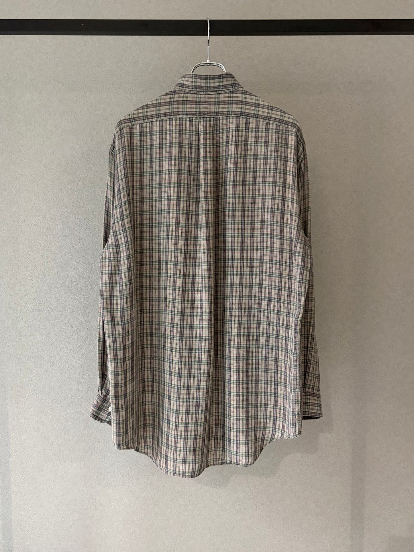 80's Polo Ralph Lauren linen BD shirt