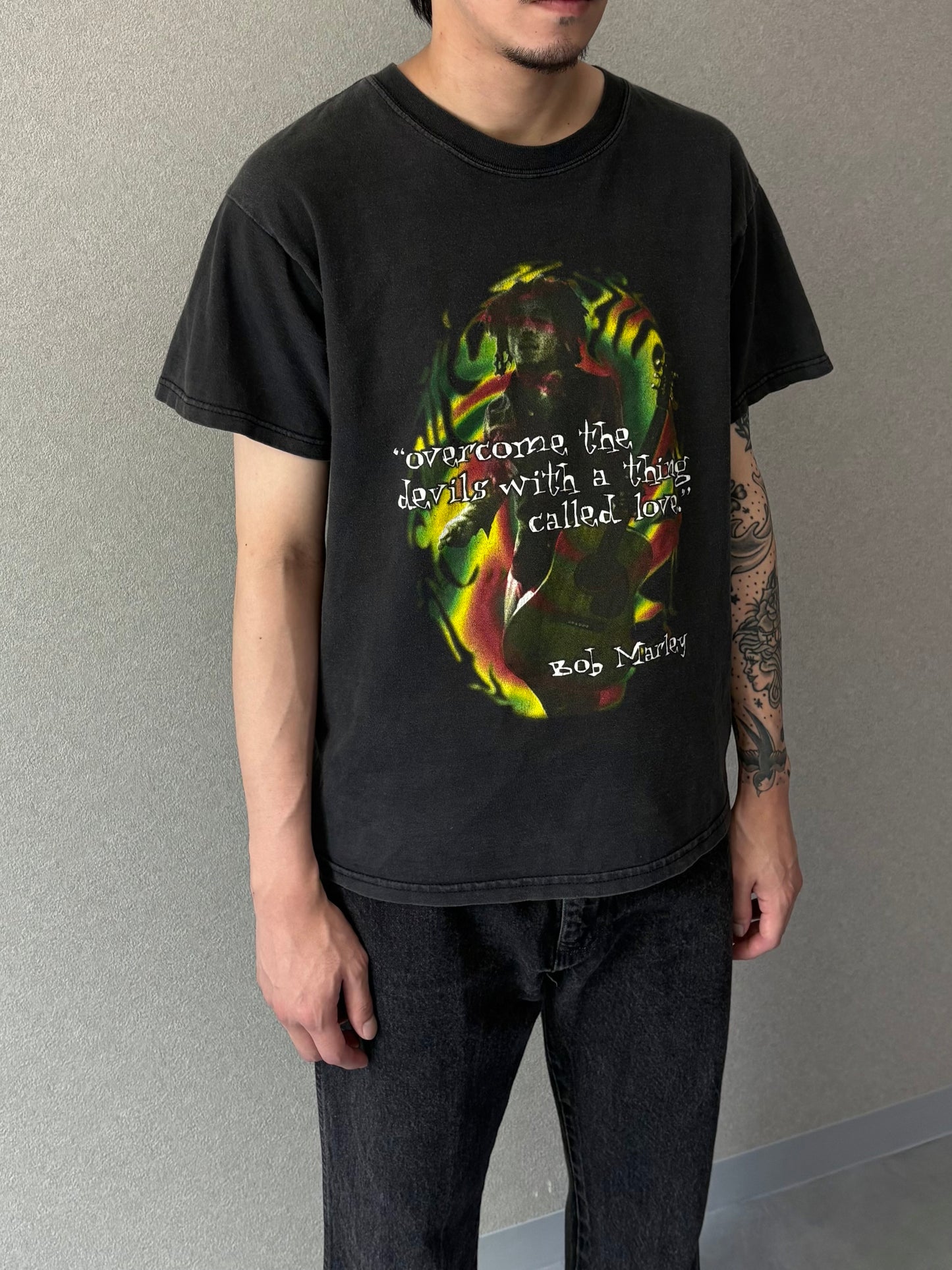 00's BOB MARLEY music t-shirt