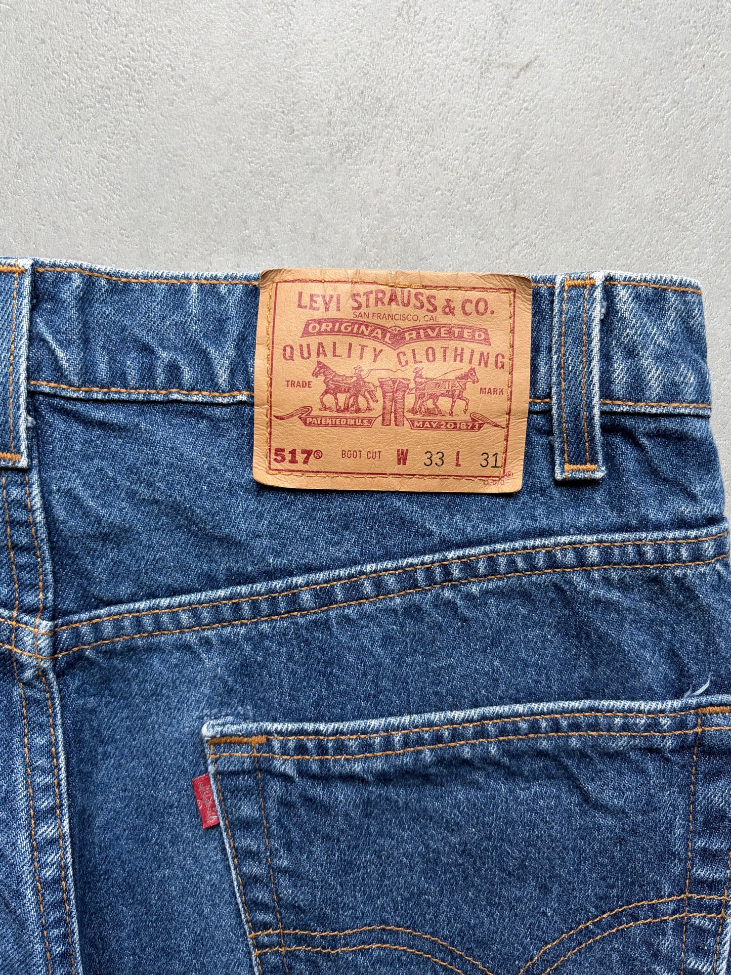 90's Levi's 517 denim pants "Made in USA"