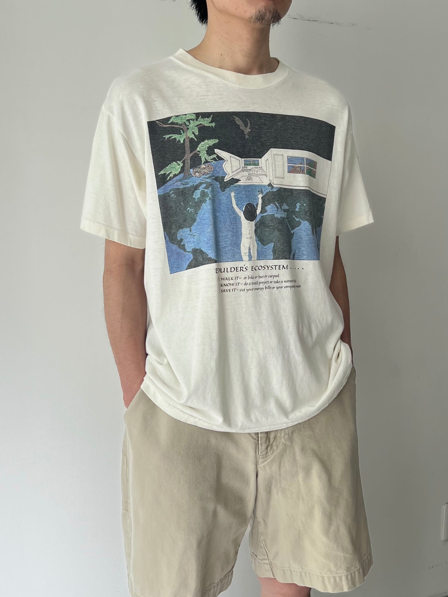 90's EARTH DAY t-shirt "MADE IN USA"