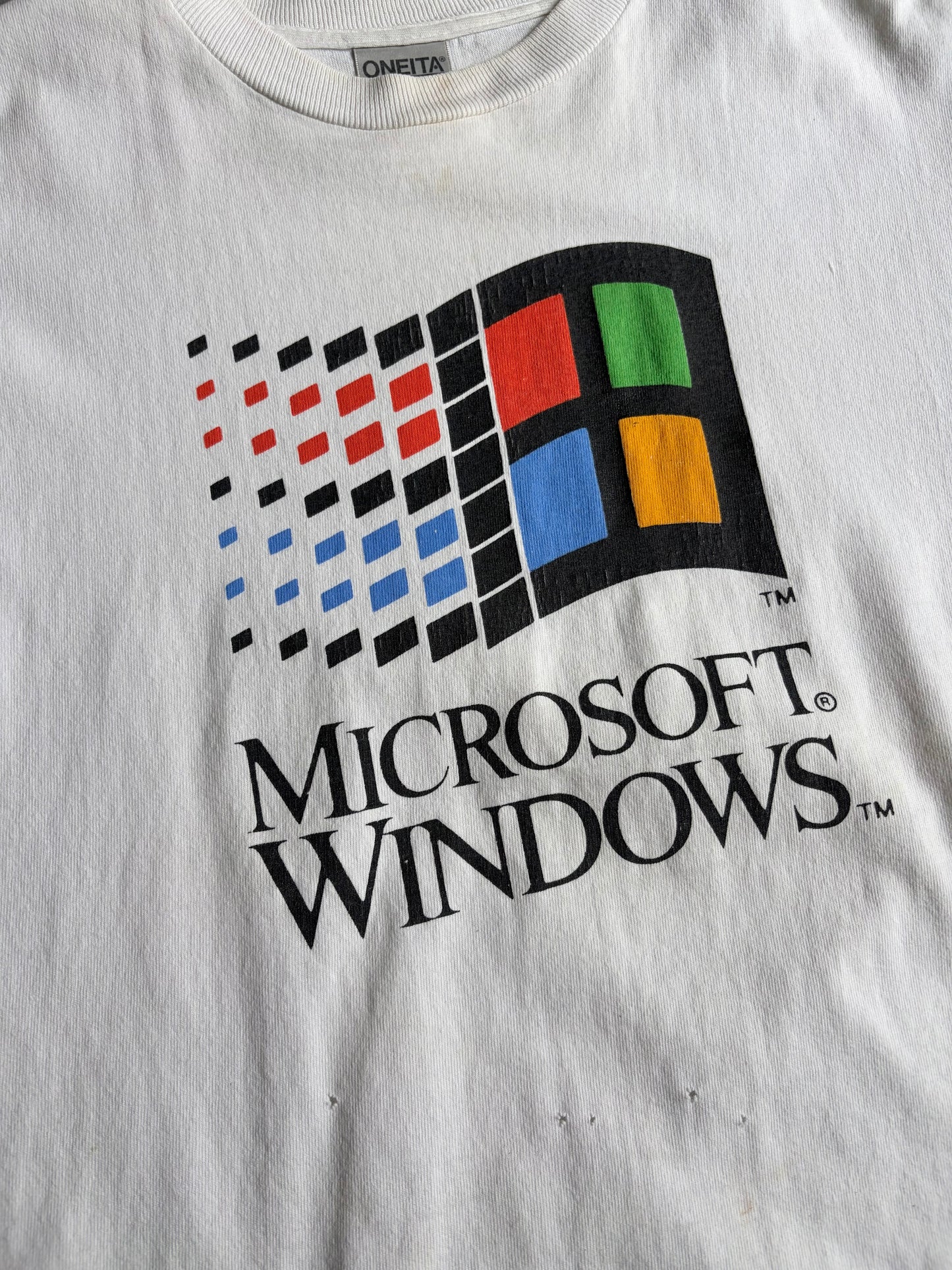 90's Microsoft Windows print t-shirt "Made in USA"