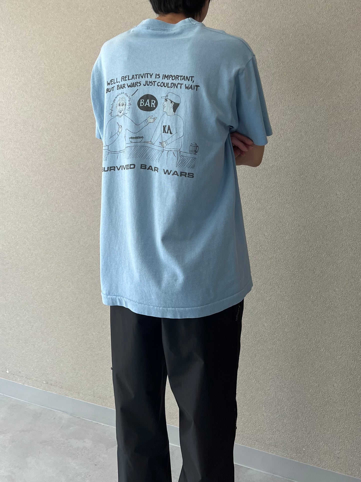 90's UNKNOWN print t-shirt "Made in  USA"