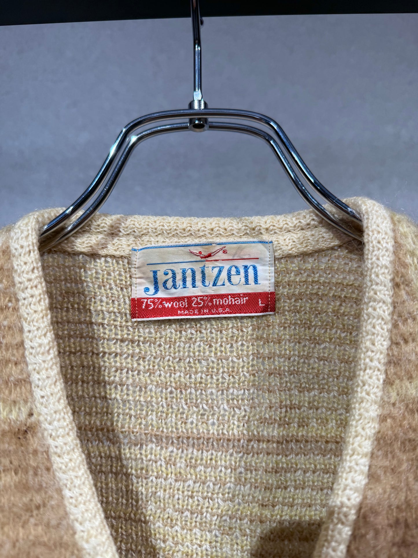 60's Jantzen mohair cardigan "Made in USA"