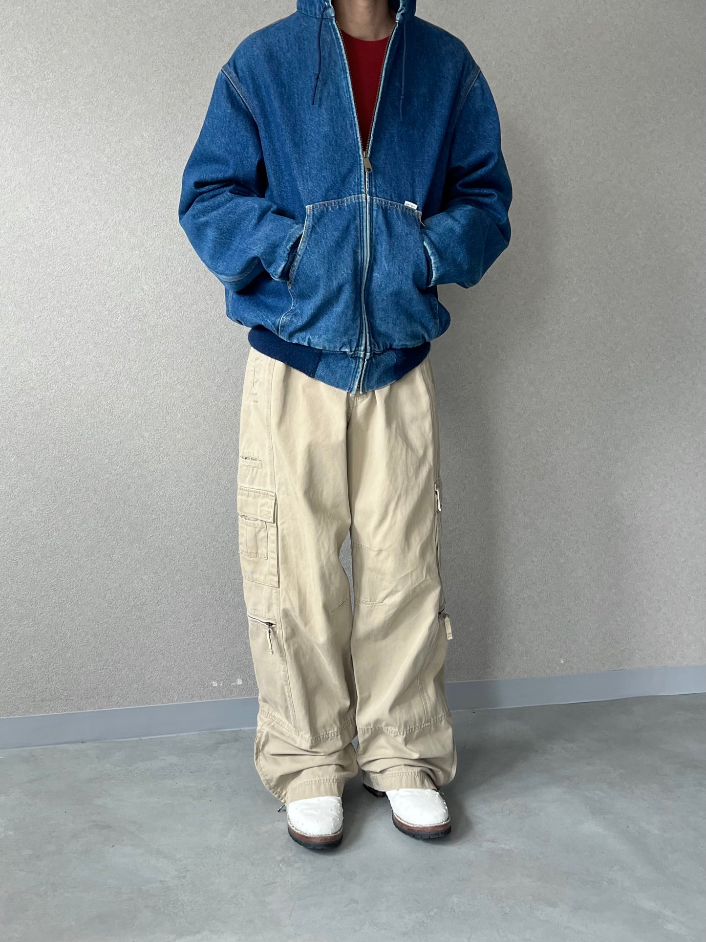 80's carhartt denim work jacket "Made in USA"