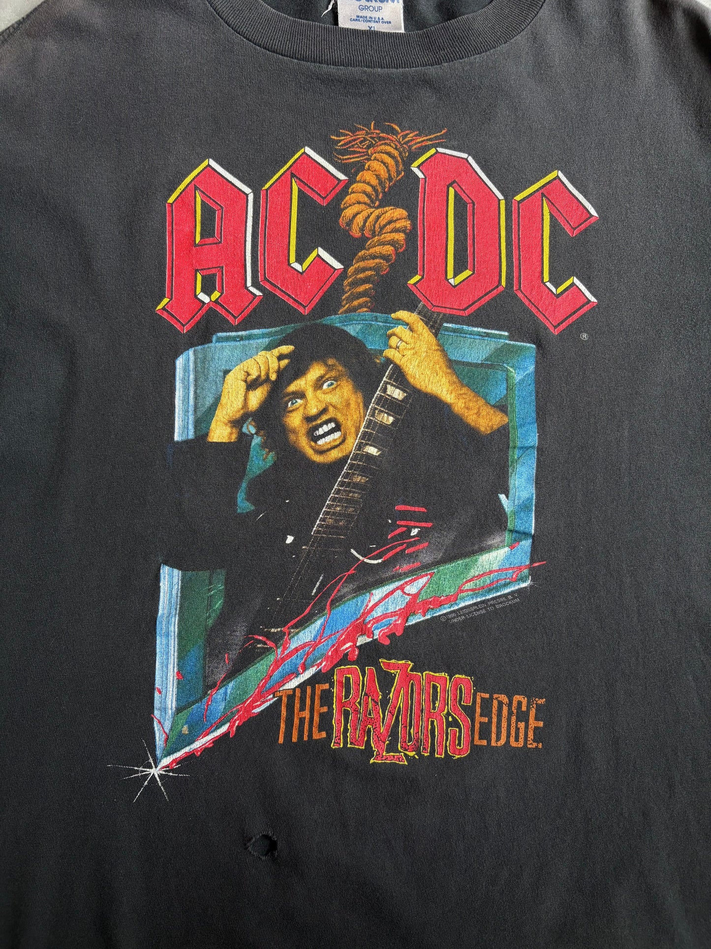 90's AC/DC music t-shirt "Made in USA"