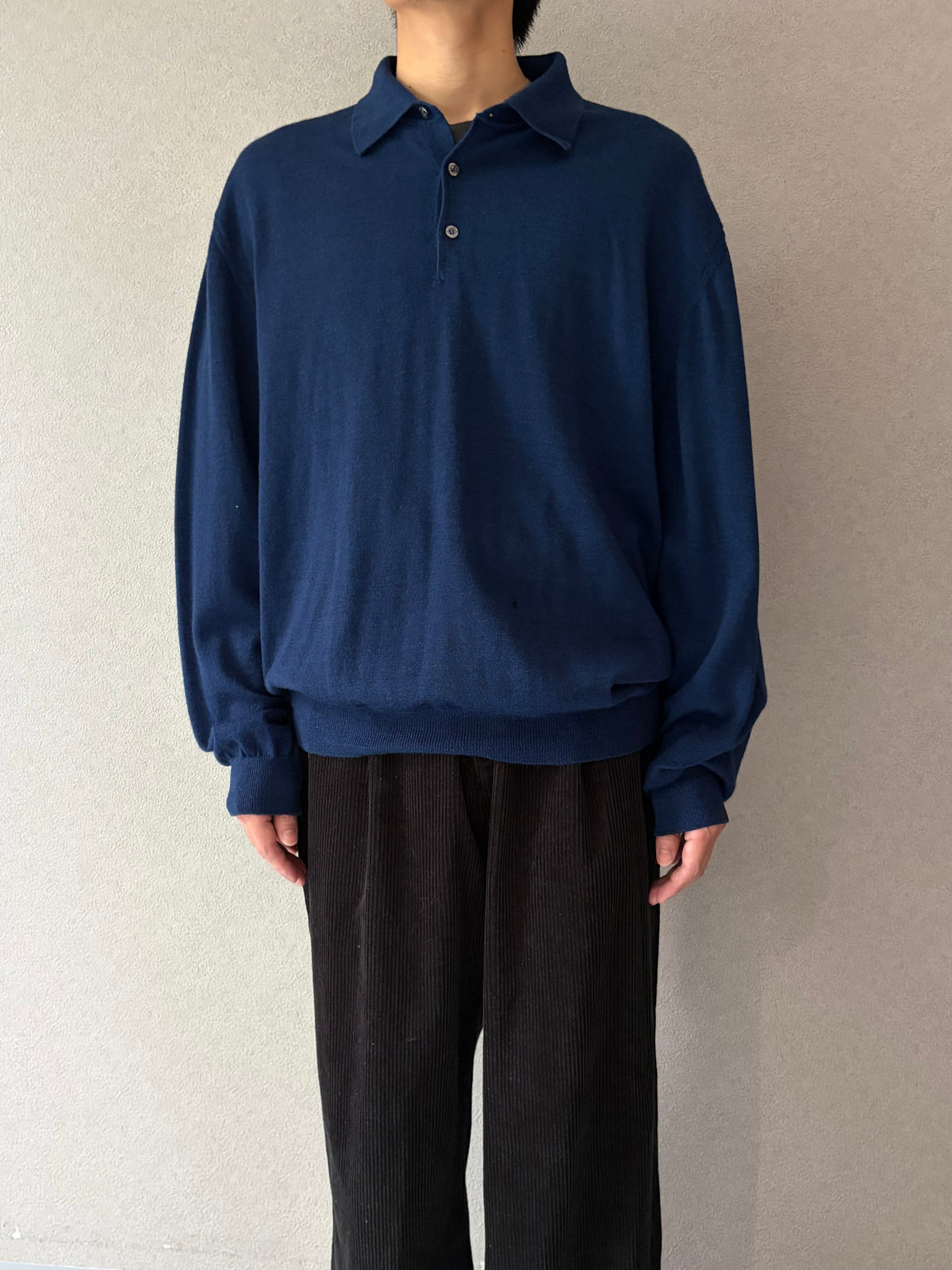 90's Moda Italia knit polo shirt "Made in ITALY"