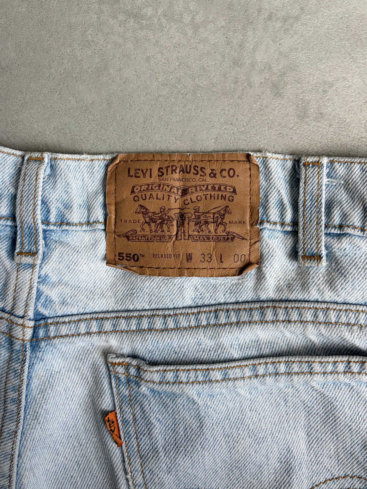 90's Levi's 550 denim shorts