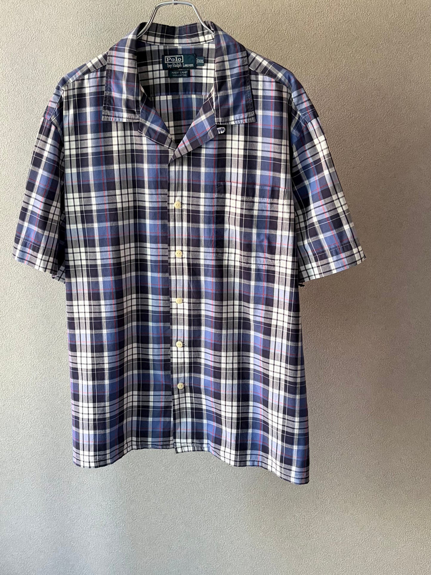90's Polo Ralph Lauren open collar shirt "ANDY CAMP"