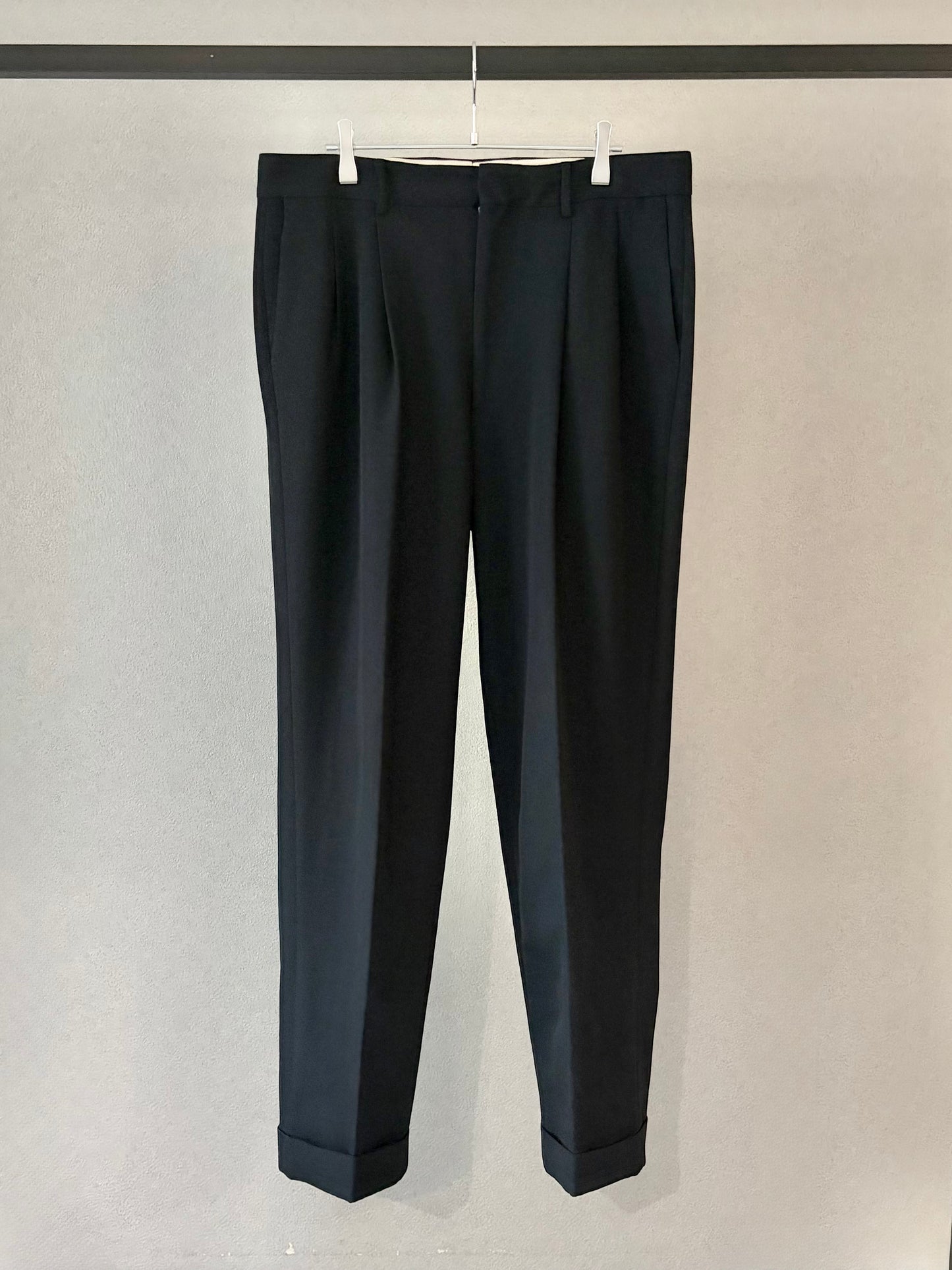 90's BANANA REPUBLIC wool × nylon slacks "Made in ITALY"
