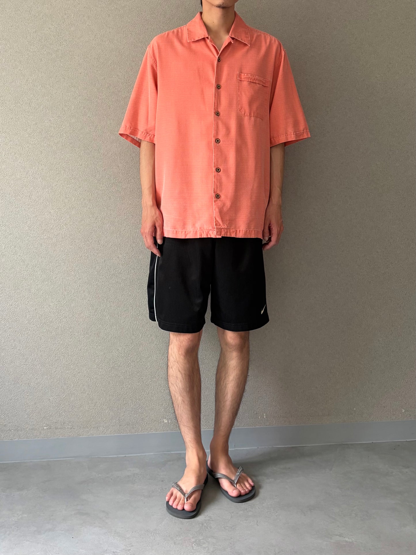 00's Jamaica Jaxx silk open collar shirt