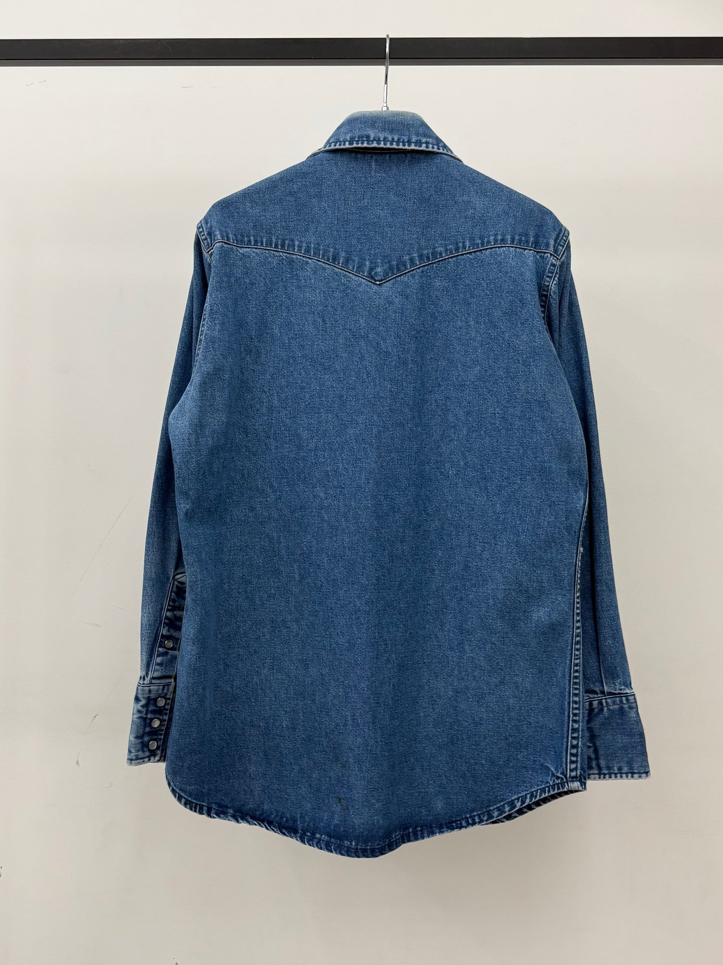 80's carhartt denim western shirt