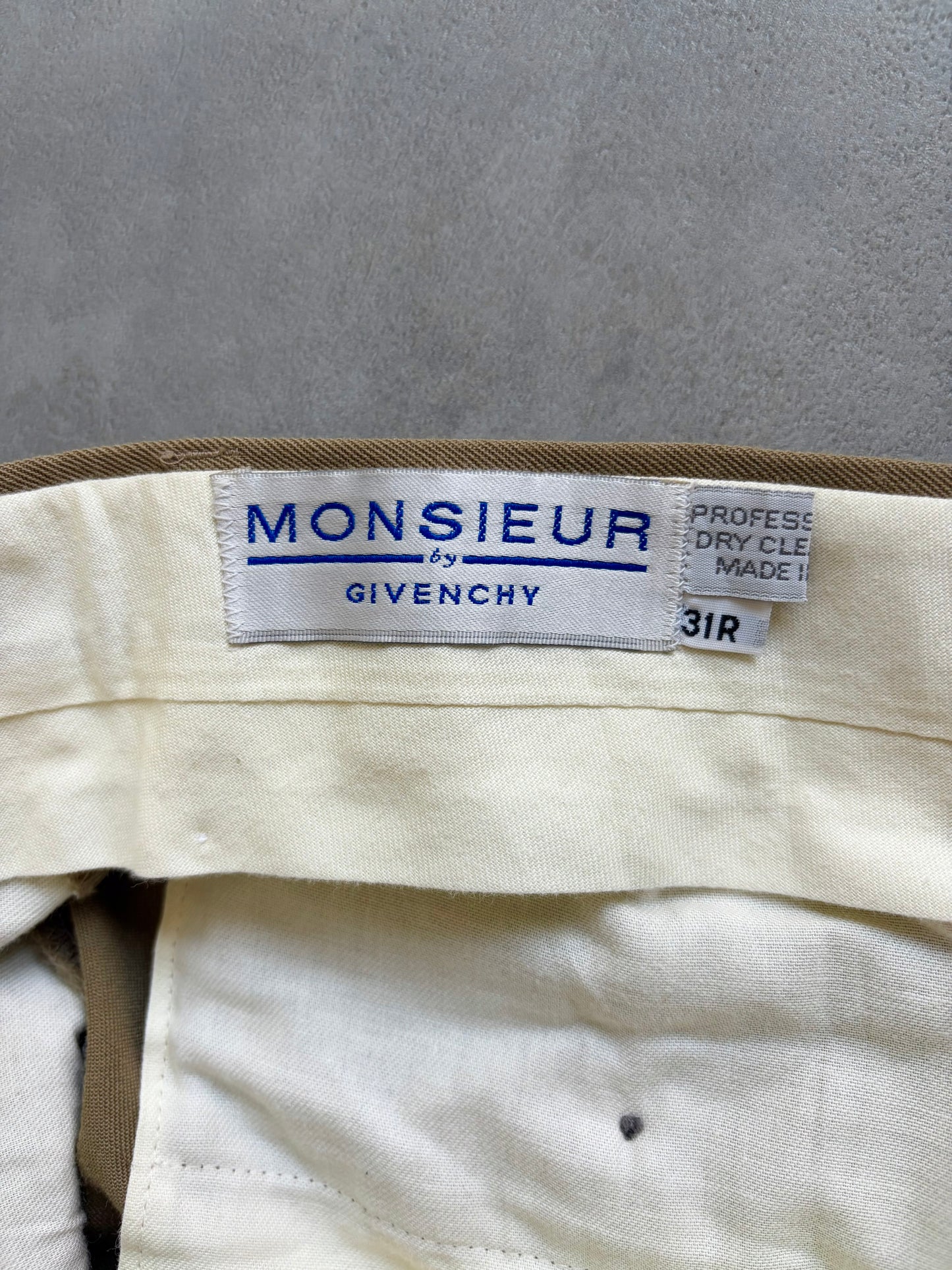 80's GIVENCHY wool slacks "Made in USA"