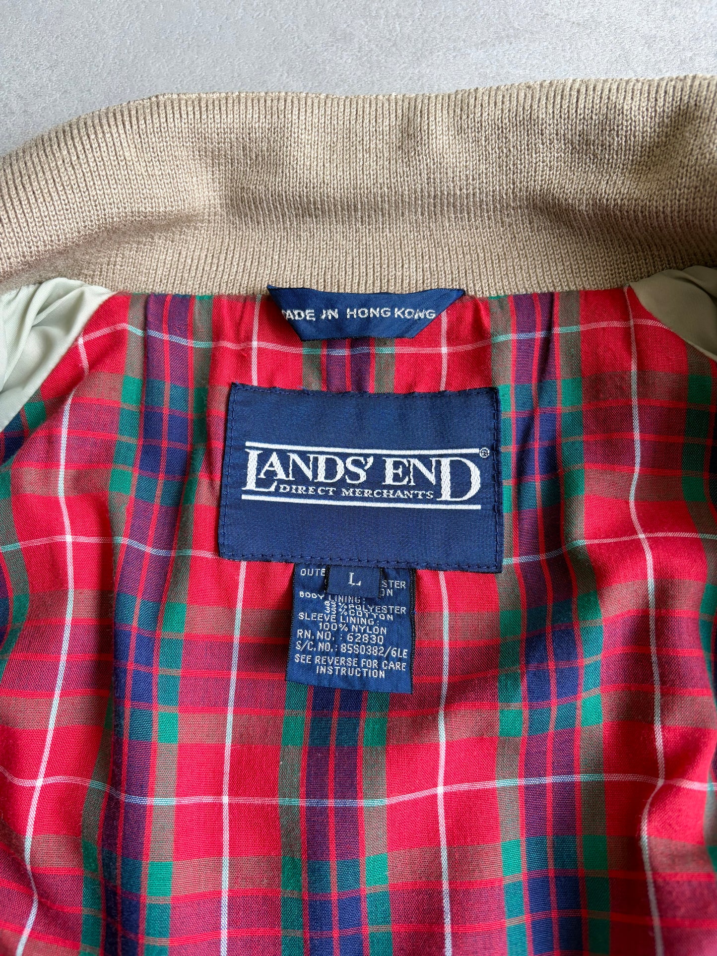 80's〜 LANDS'END harrington jacket