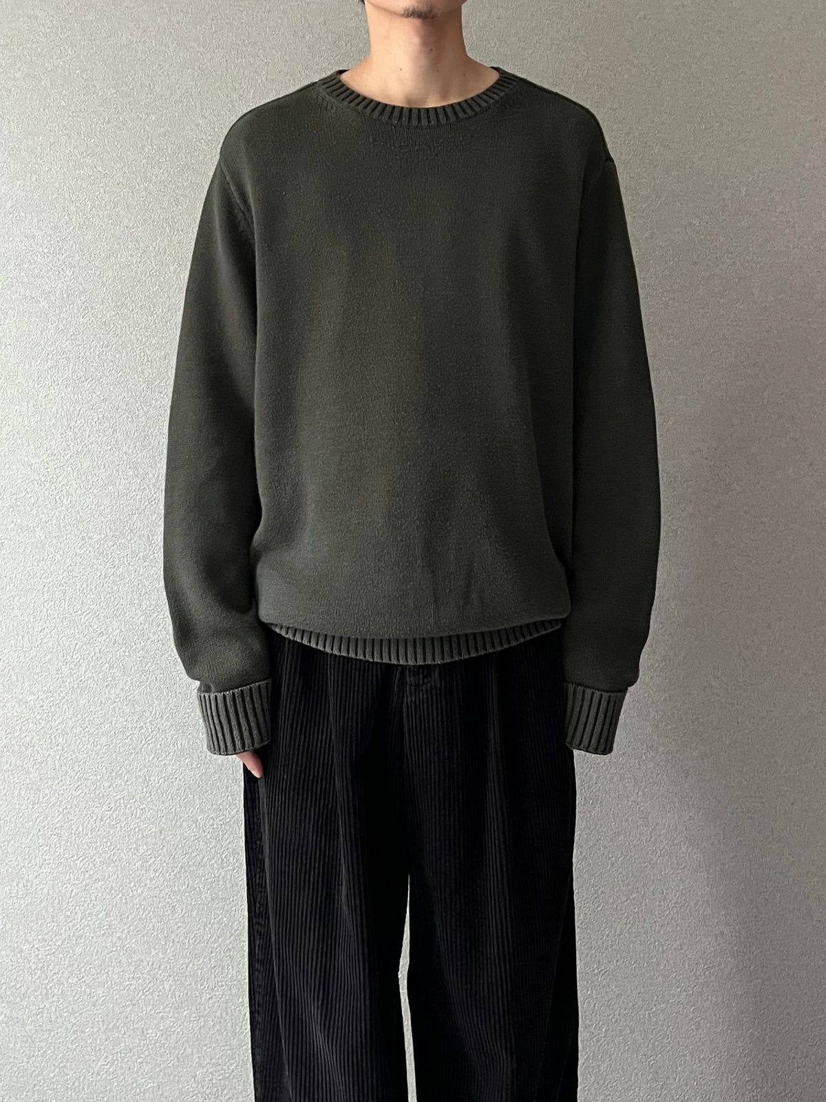 00's ST.JOHN'S BAY cotton knit sweater