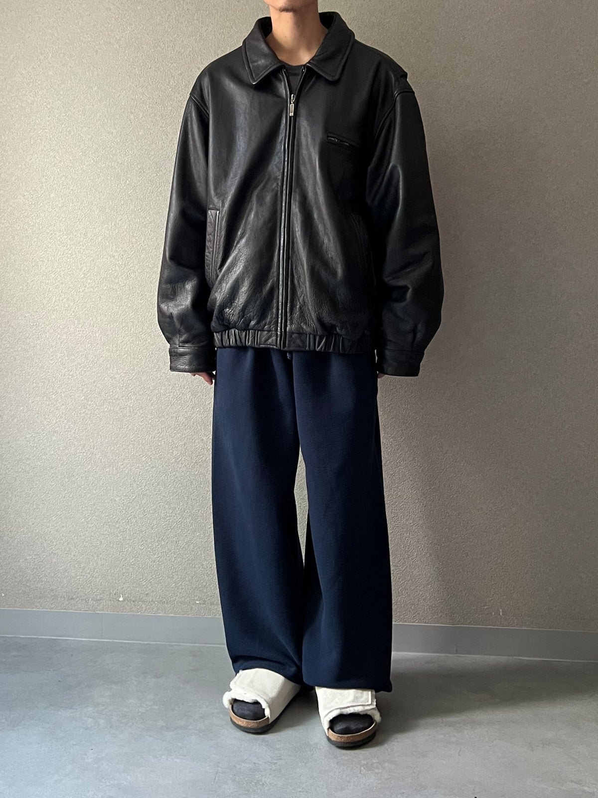 00's ST.JOHN'S BAY leather jacket
