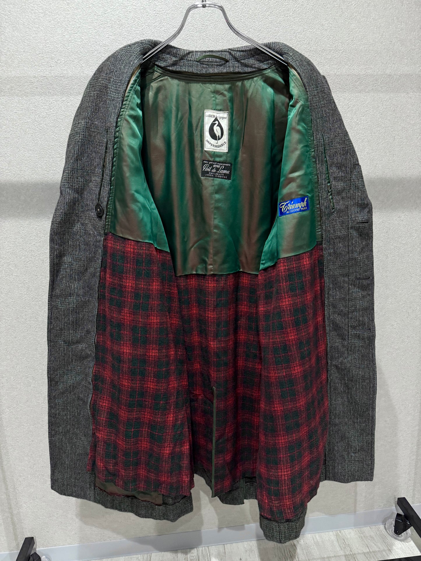 60's VINTAGE wool chester coat