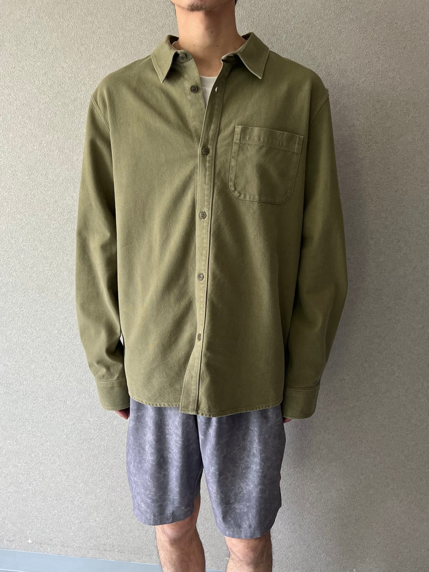 00's A.P.C. cotton x linen shirt